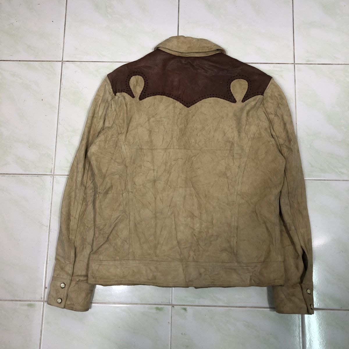 Hysteric Glamour 💥VINTAGE SUEDE LEATHER JACKET WESTERN SABI SABI BIKER Size US S / EU 44-46 / 1 - 2 Thumbnail