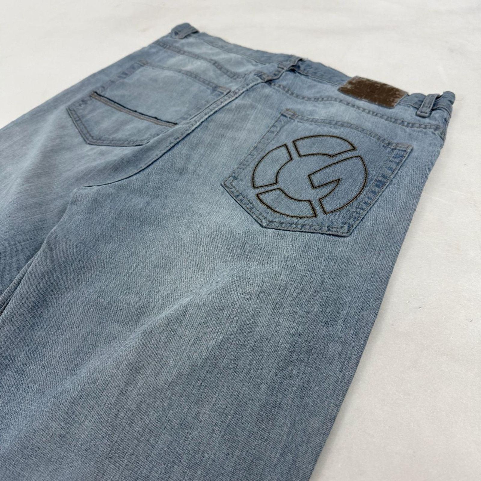 Ecko Unltd. × JNCO × Vintage Vintage y2k archive rare faded distressed baggy skater jeans Size US 36 / EU 52 - 2 Thumbnail