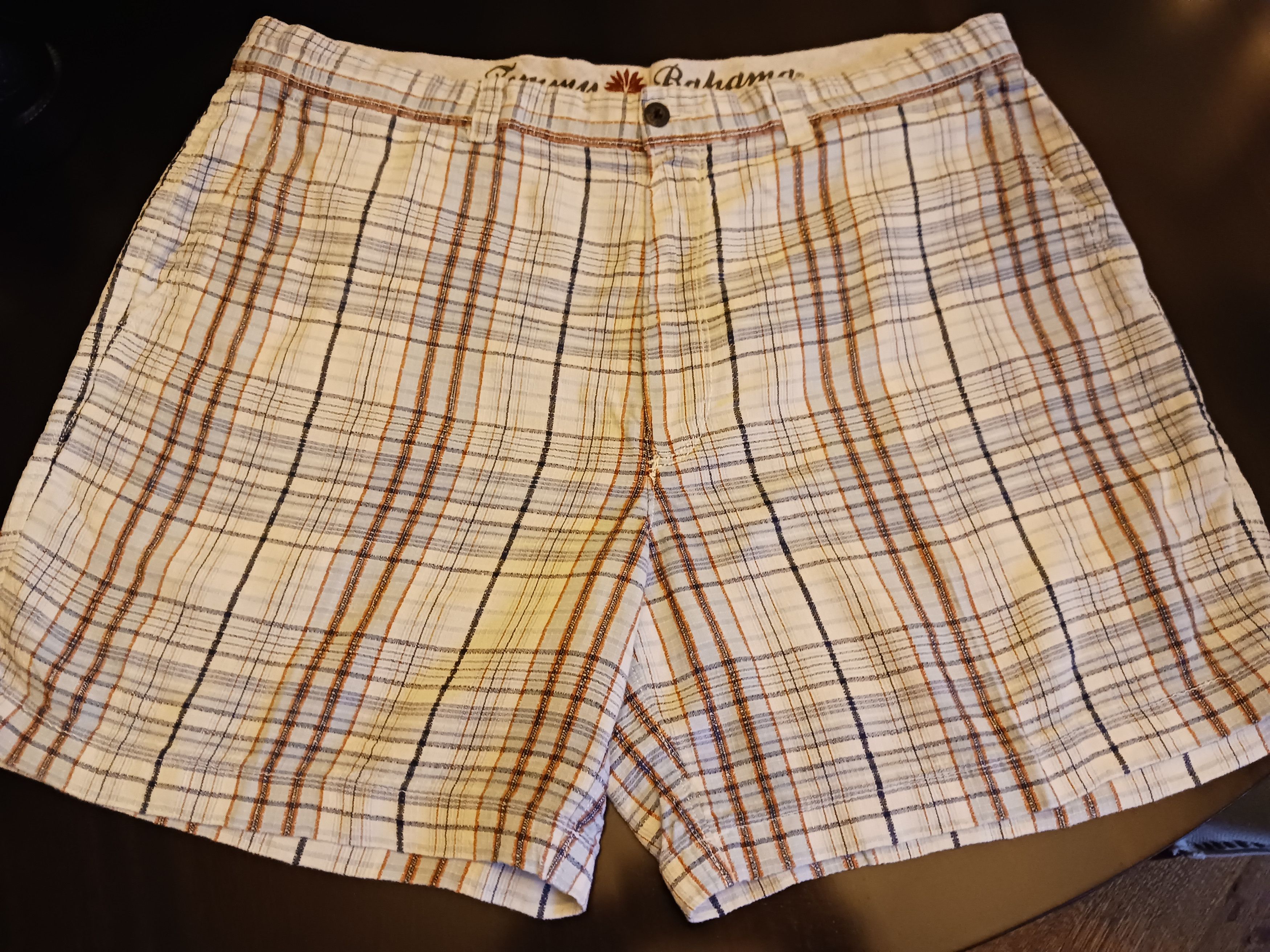 Tommy Bahama Silk/Linen Flat Front Plaid Shorts Size US 38 / EU 54 - 1 Thumbnail