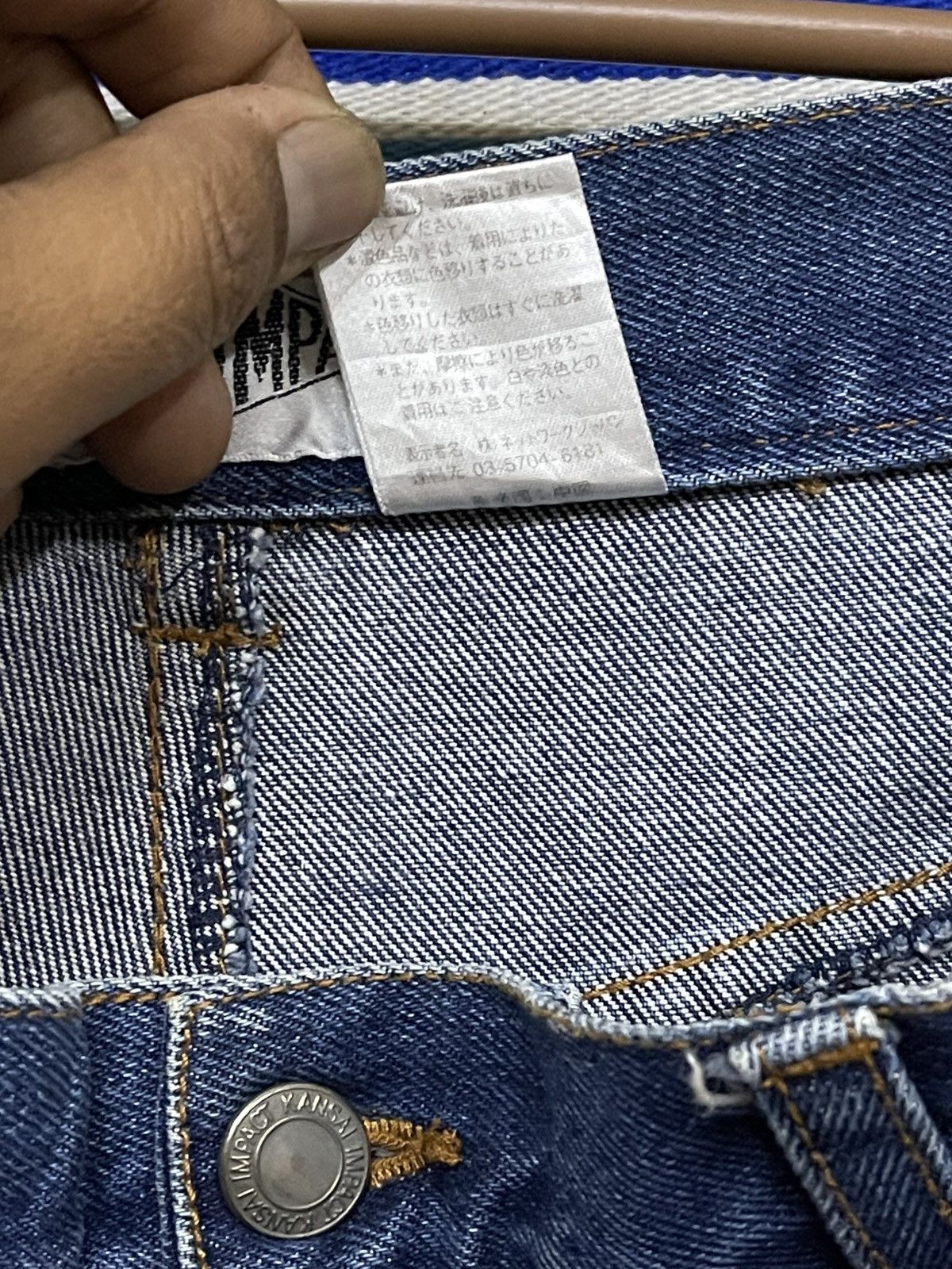 Japanese Brand × Kansai Yamamoto × Vintage 🔥vintage 90s KANSAI IMPACT Denim Size US 32 / EU 48 - 10 Thumbnail