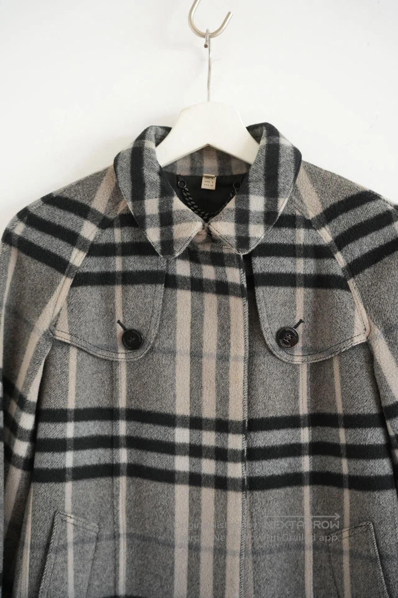 Burberry Burberry Gradient Plaid Wool Trench. Size US XXS / EU 40 - 3 Thumbnail