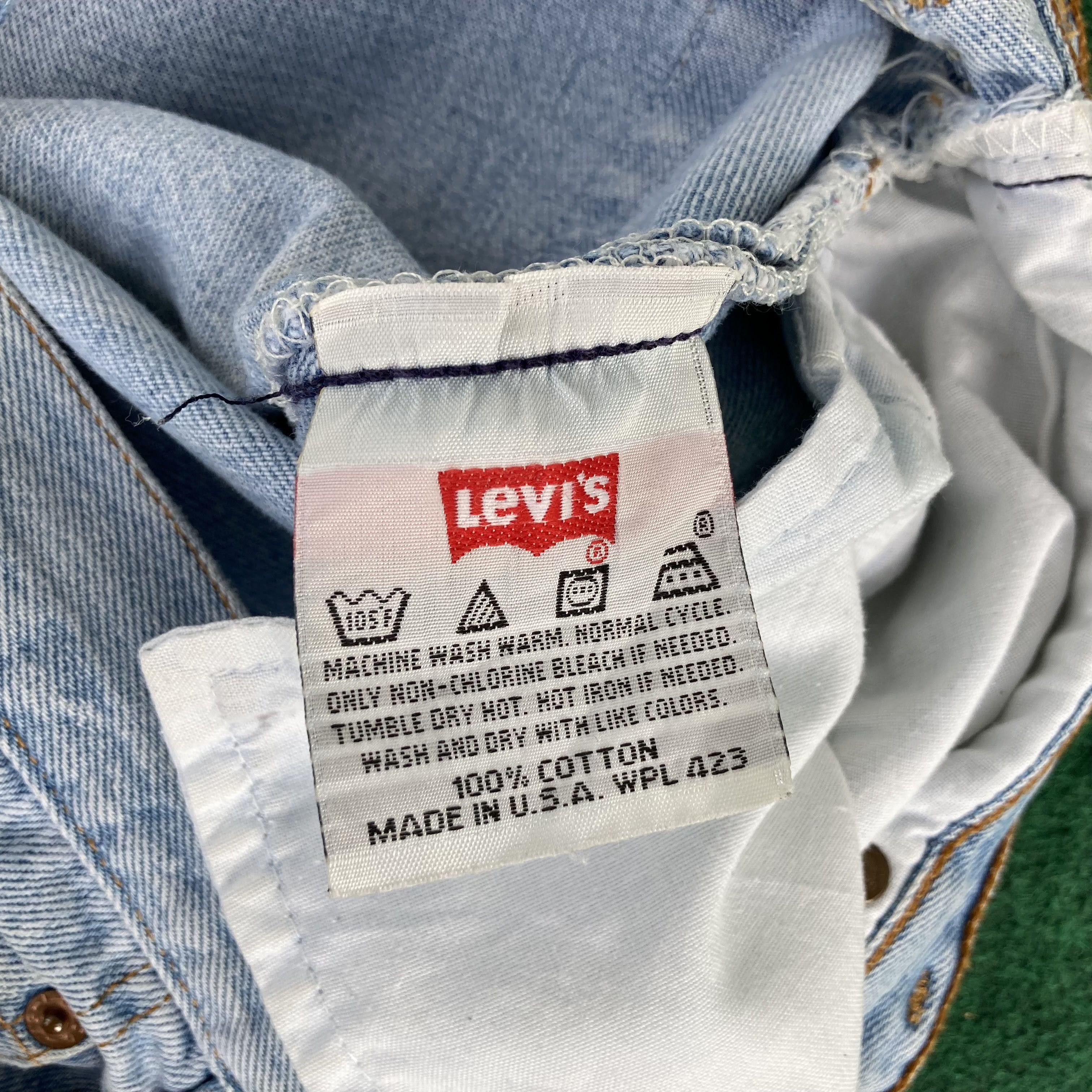 Levi's × Vintage Vtg Levis 501 Short Jorts Rolling Stones Jeans Size US 32 / EU 48 - 6 Thumbnail