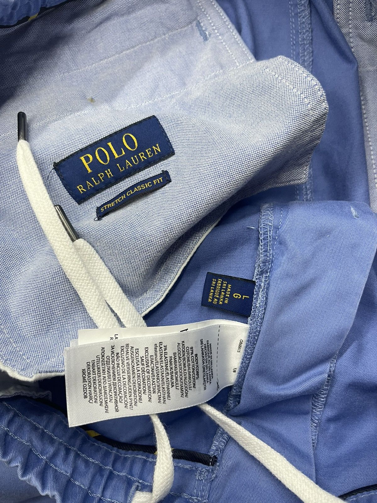Polo Ralph Lauren Mens Polo Ralph Lauren Cotton Shorts Blue Rugby Y2K Size US 34 / EU 50 - 6 Thumbnail