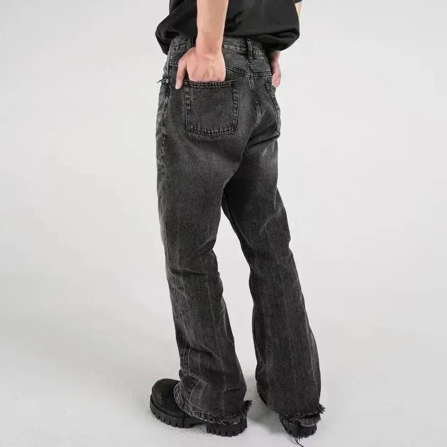 Japanese Brand Wide leg Harajuku Baggy Flared Trousers Oversize Style Y2K Size US 32 / EU 48 - 6 Thumbnail