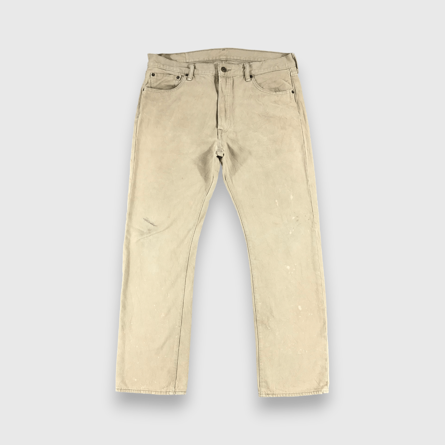 Levi's Levis 501 Vintage Khaki Denim Distressed Jeans-J949 Size US 36 / EU 52 - 1 Thumbnail