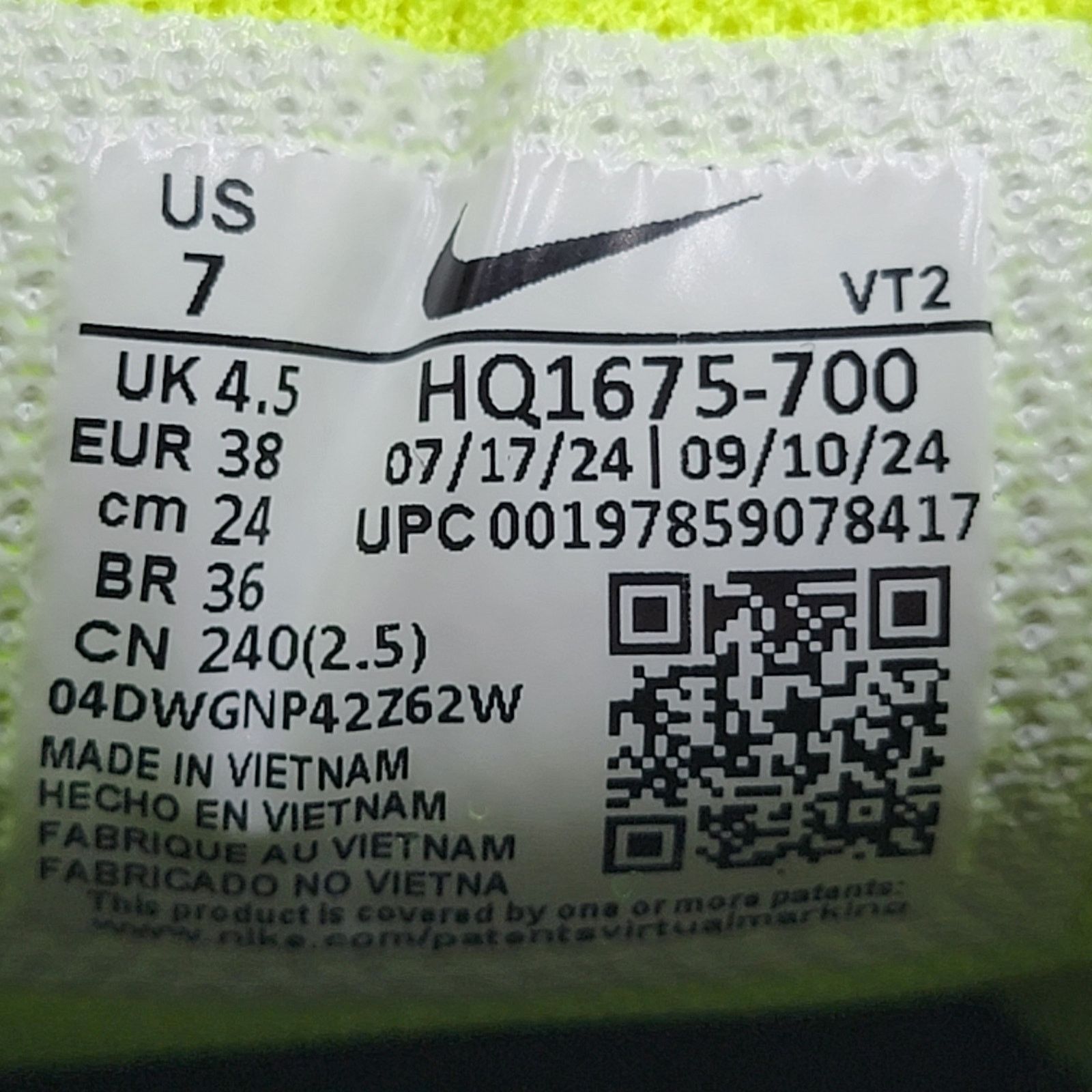 Nike Nike Air Pegasus 2K5 'Volt' Women's Size 7 - New in Box Size US 7 / IT 37 - 8 Thumbnail