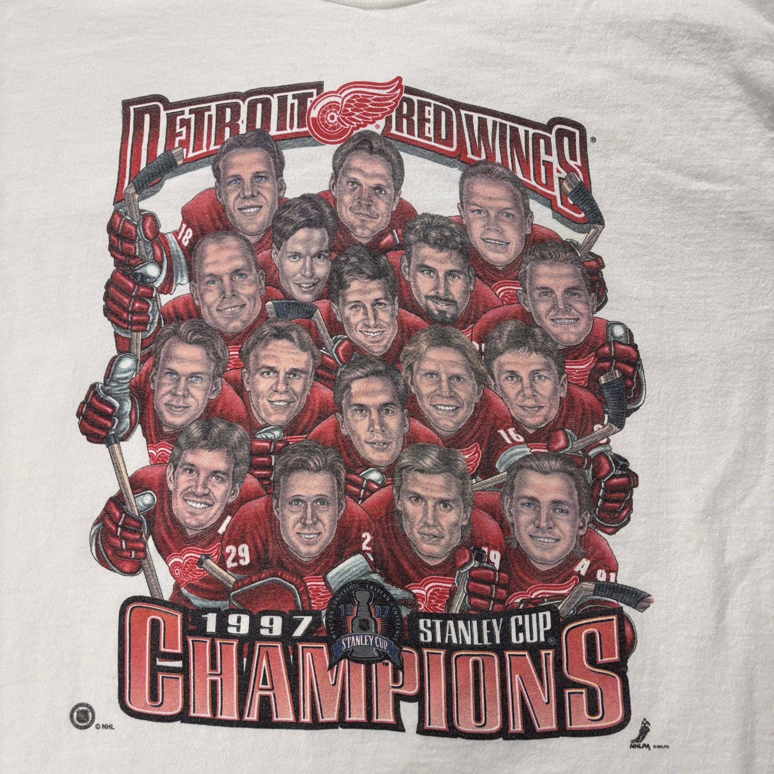 Pro Player VTG Detroit Red Wings Pro Player 97 Stanley Cup Champs Shirt Size US XL / EU 56 / 4 - 2 Thumbnail