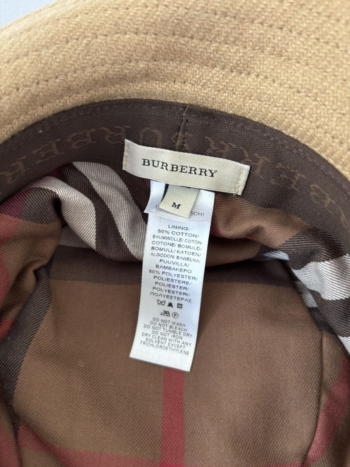 Burberry Burberry Wool Bucket Hat Size ONE SIZE - 4 Thumbnail