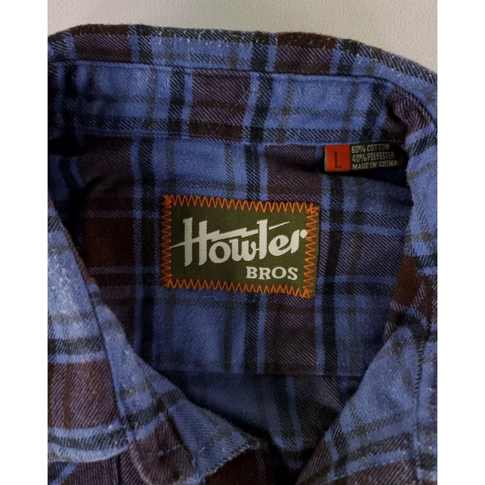 Howler Brothers Howler Bros Shirt Flannel Button Up Shooting Double Elbows Shoulder Plaid Mens L Multicolor Long Sleeve Size US L / EU 52-54 / 3 - 5 Thumbnail