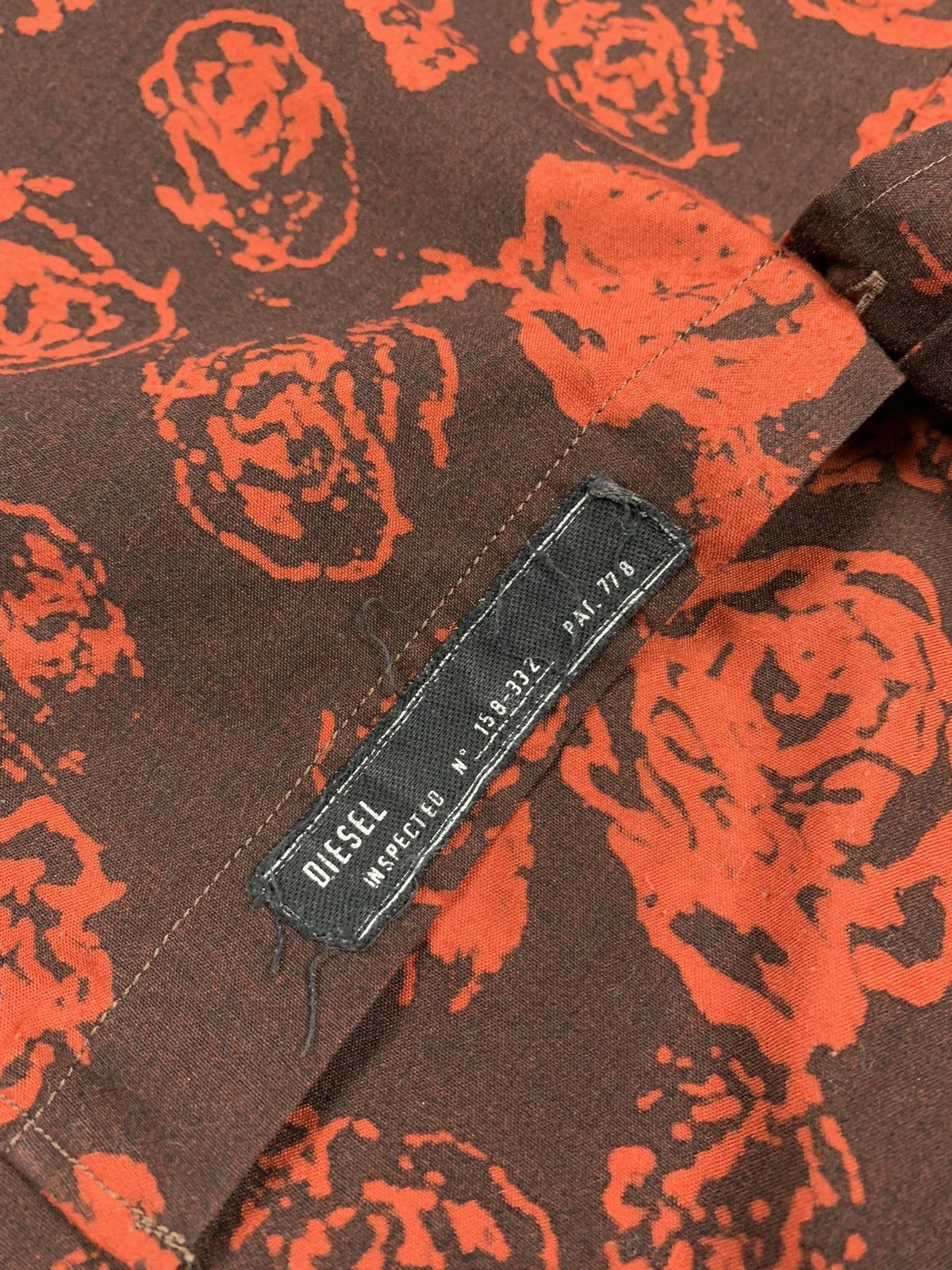 Diesel Vintage Y2K Diesel Industry Roses Shirt Avant Garde Size US M / EU 48-50 / 2 - 7 Thumbnail