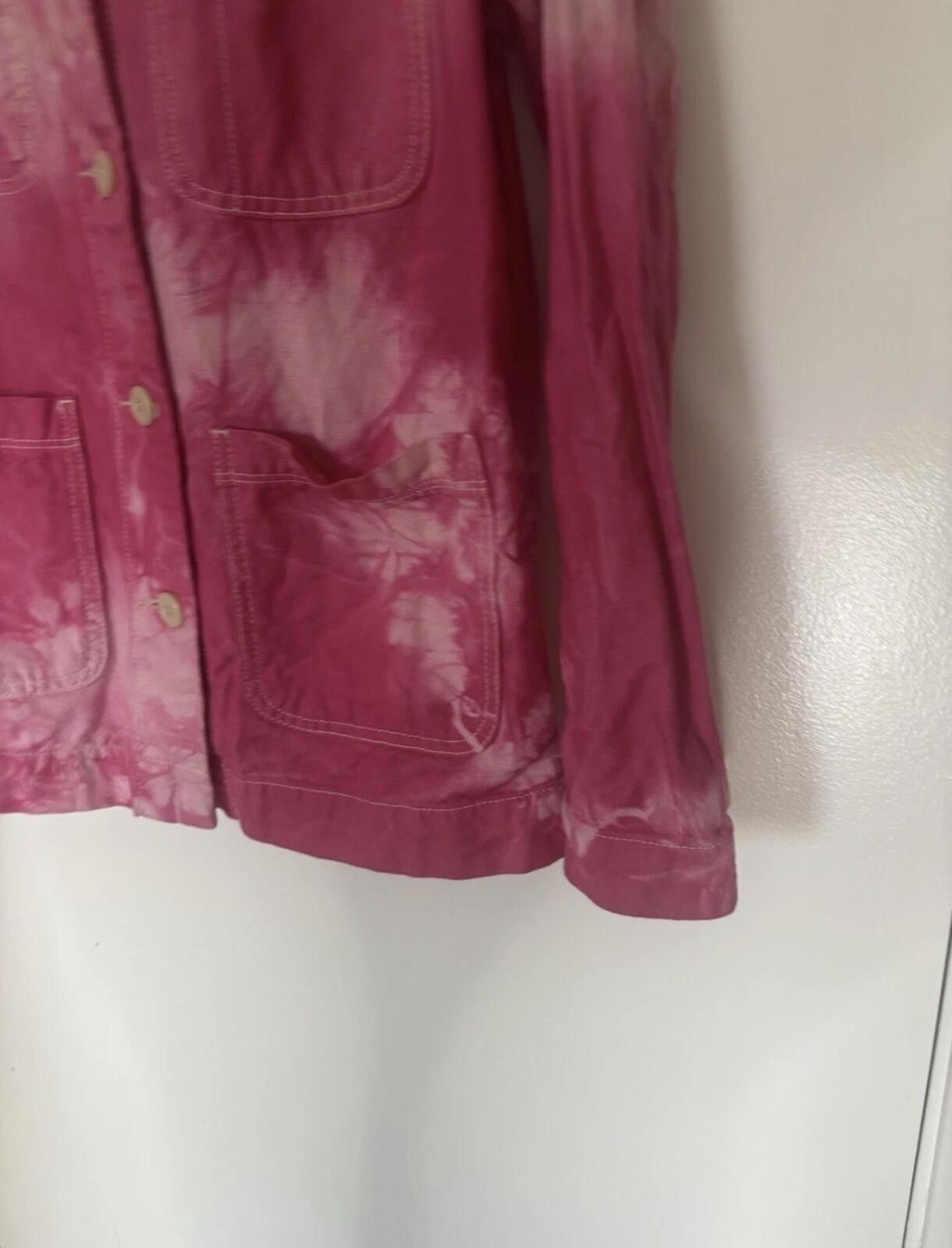 Everlane EVERLANE Denim Tie-Dye Pink Jacket Size M / US 6-8 / IT 42-44 - 5 Thumbnail