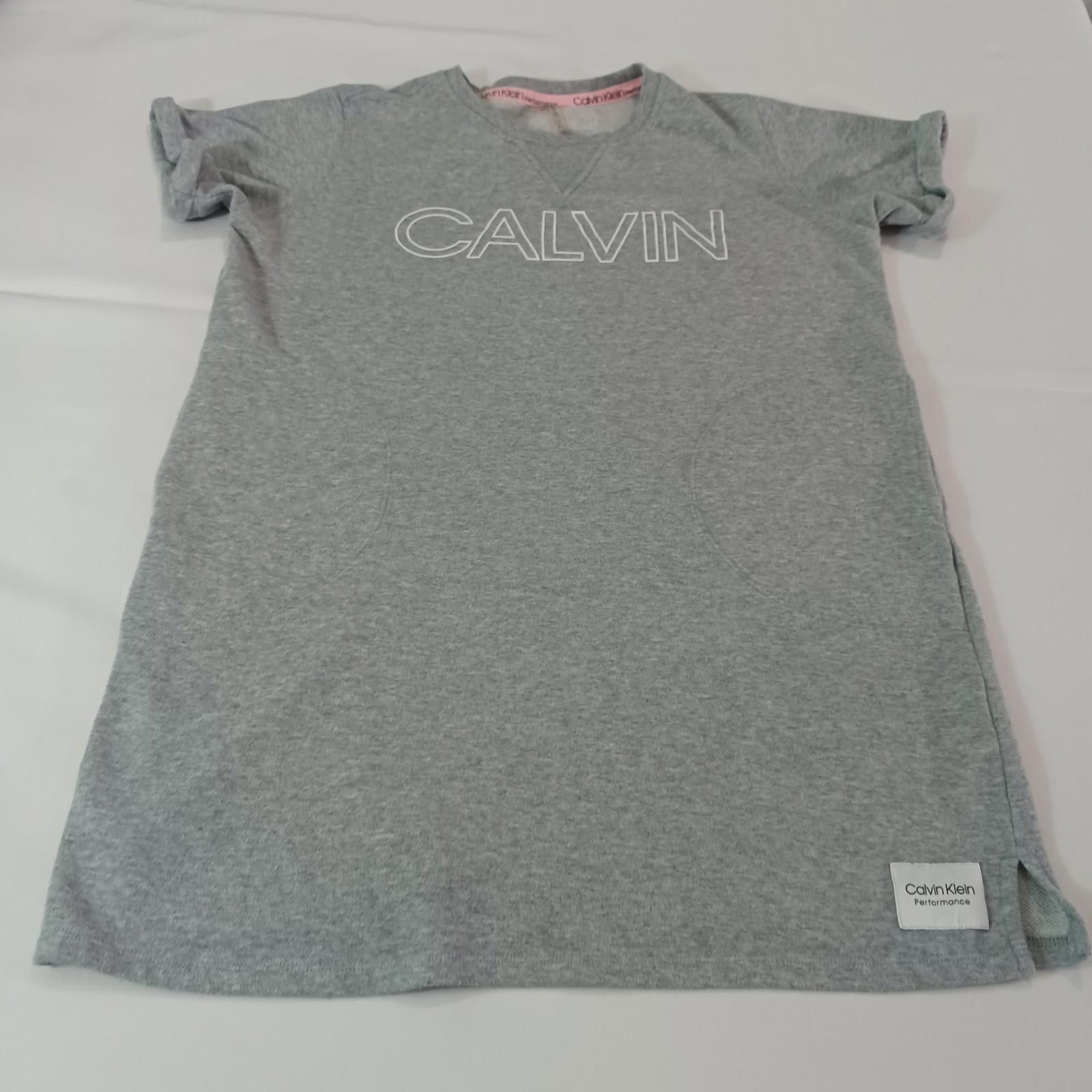 Calvin Klein Calvin Klein Performance Women Gray Logo T-Shirt Top Dress M Size M / US 6-8 / IT 42-44 - 12 Thumbnail
