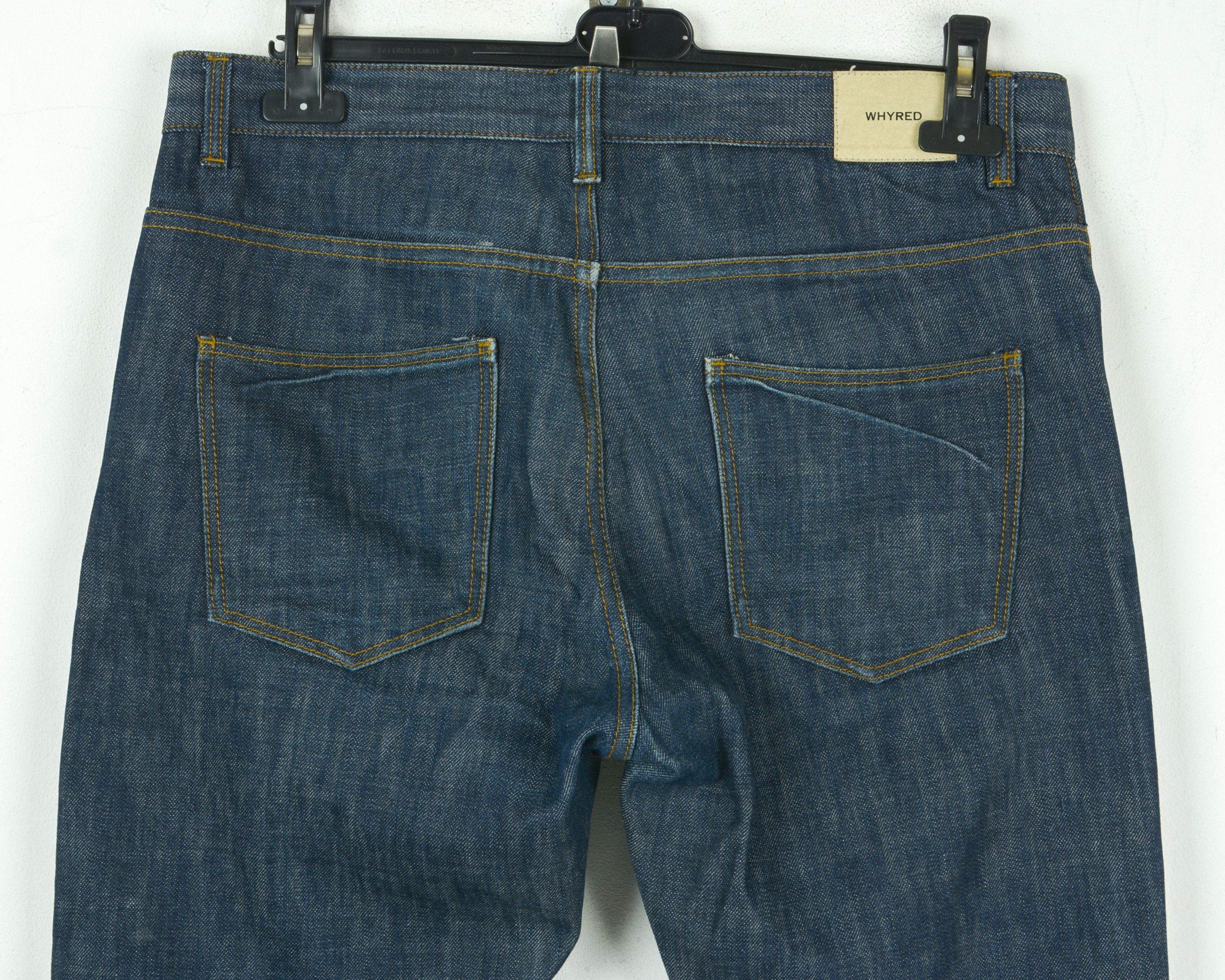 Whyred Selvage Hell Basic Denim Rigid W33 L34 Taper Jeans Unwashed Size US 33 - 4 Thumbnail