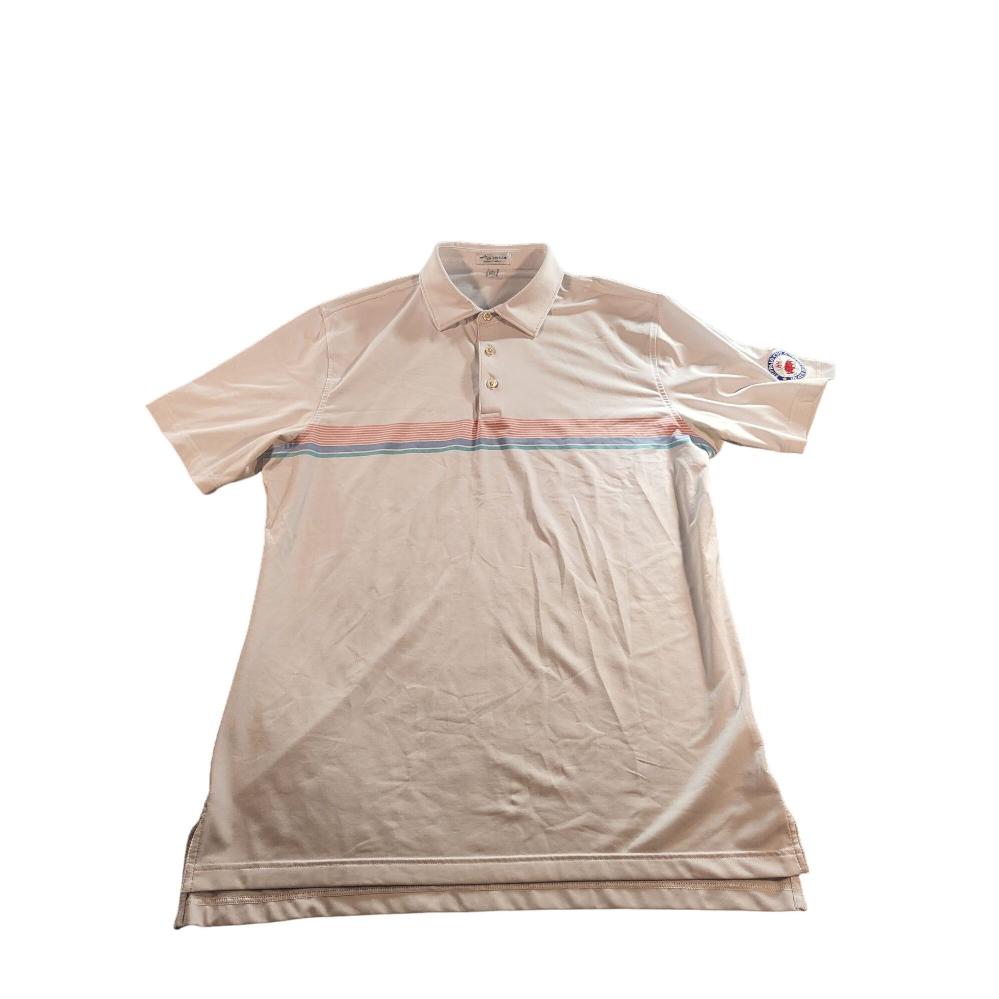 Peter Millar Peter Millar Summer Comfort Polo Men Sz L Striped Buffalo Cu Size US L / EU 52-54 / 3 - 1 Thumbnail