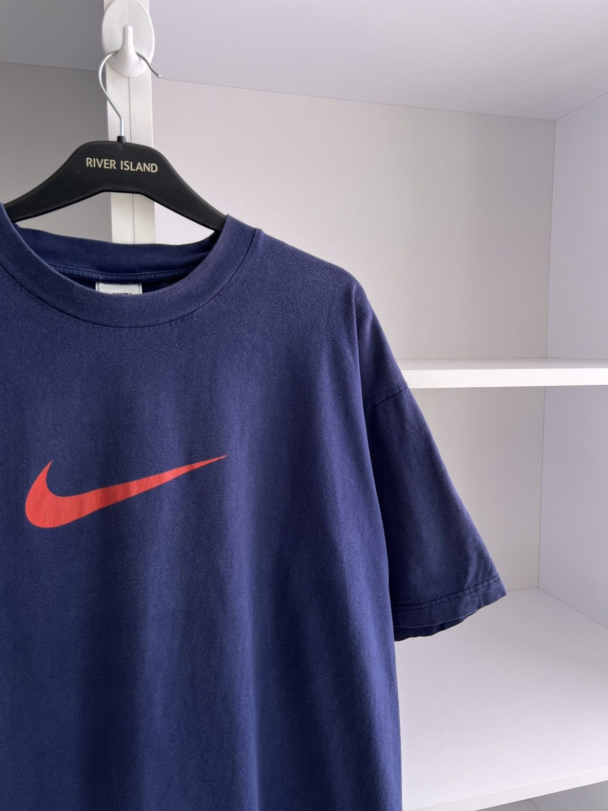 Nike × Vintage Vintage Nike Big Swoosh Logo T-Shirt Size US XL / EU 56 / 4 - 8 Thumbnail