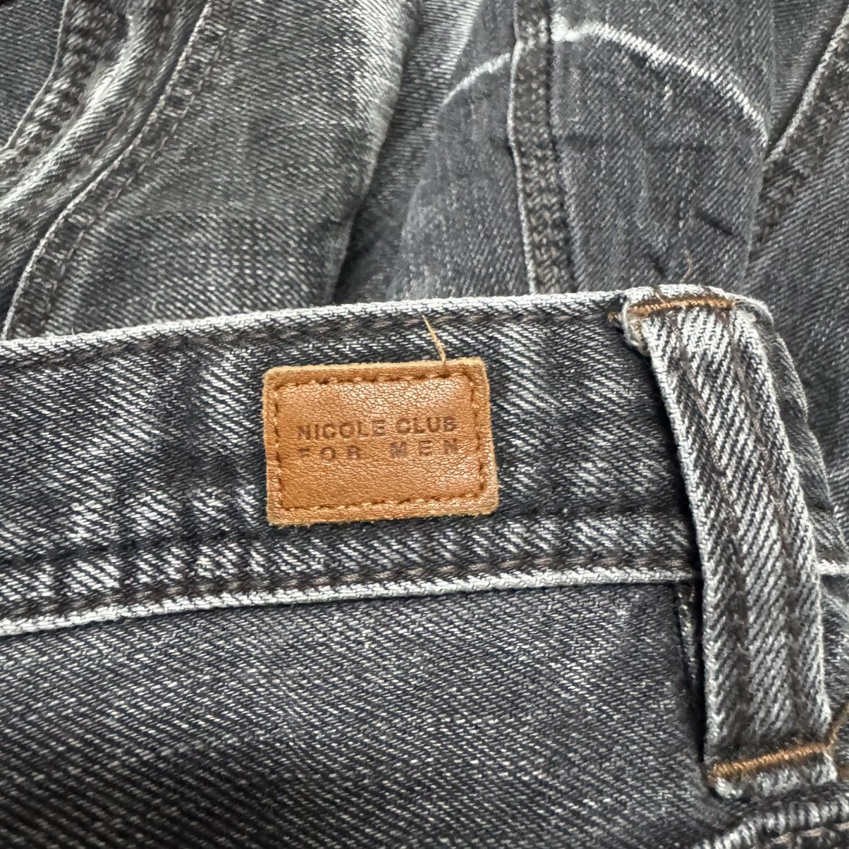 Nicole Club NCFM Nicole Club Multi Pocket Black Denim Flare Jeans Size US 34 / EU 50 - 18 Thumbnail