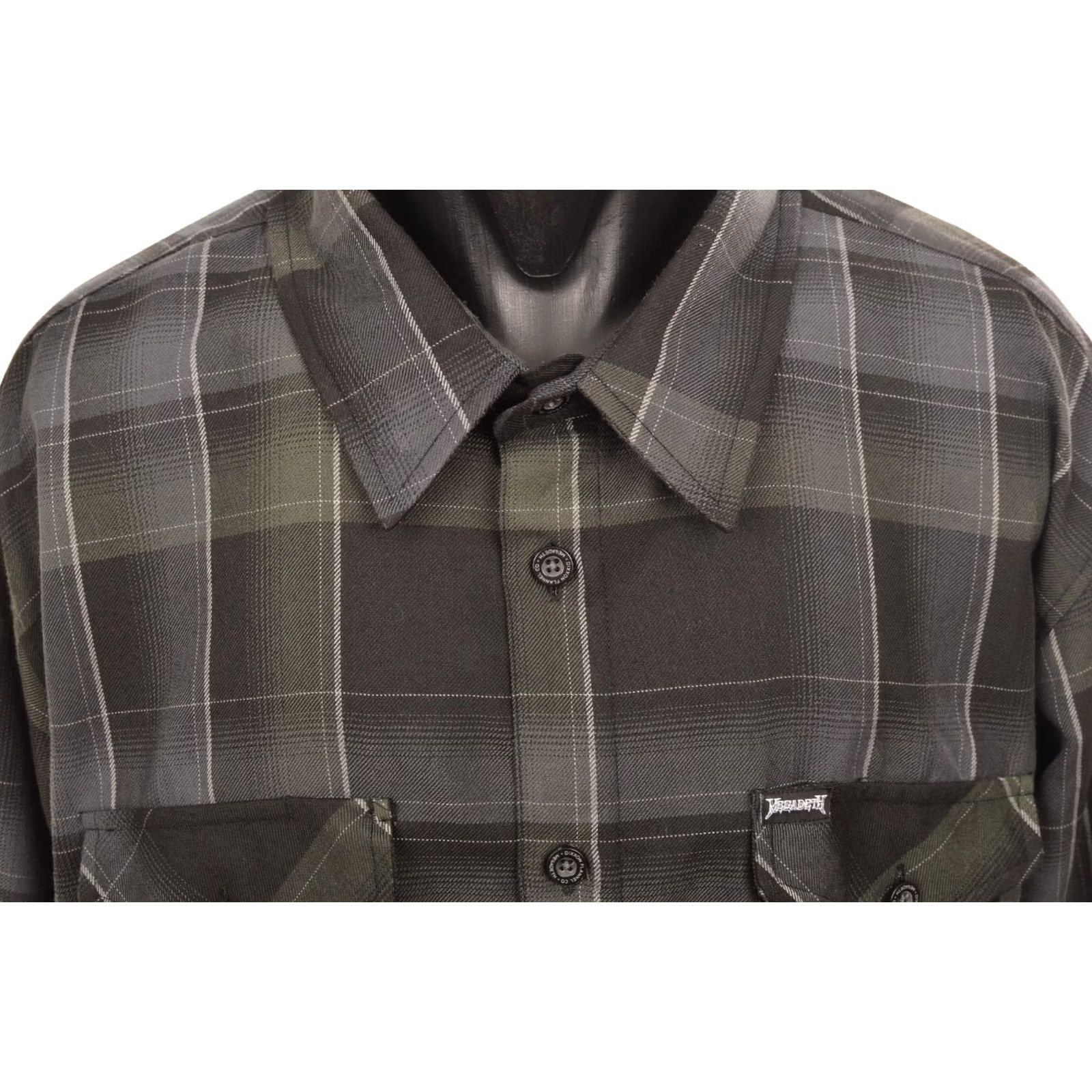 Vintage Dixxon Flannel Megadeth Button Shirt 3XL Black Men Long Sleeve Button-Up Shirt XS-XXL Size US XXL / EU 58 / 5 - 2 Thumbnail