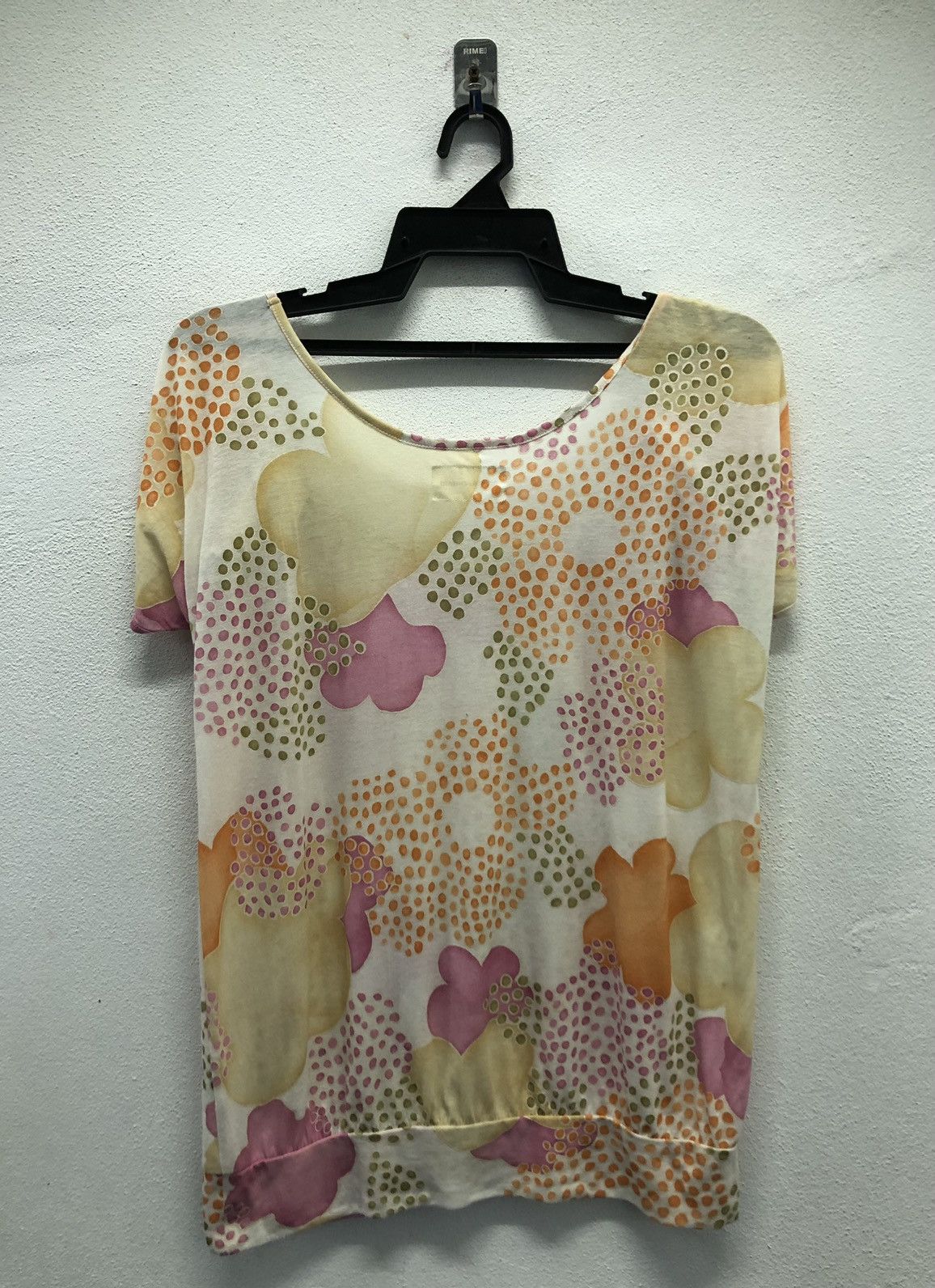Tsumori Chisato × Vintage Tsumori Chisato Floral Print Puff Sleeve Top Made in Japan Size M / US 6-8 / IT 42-44 - 2 Thumbnail