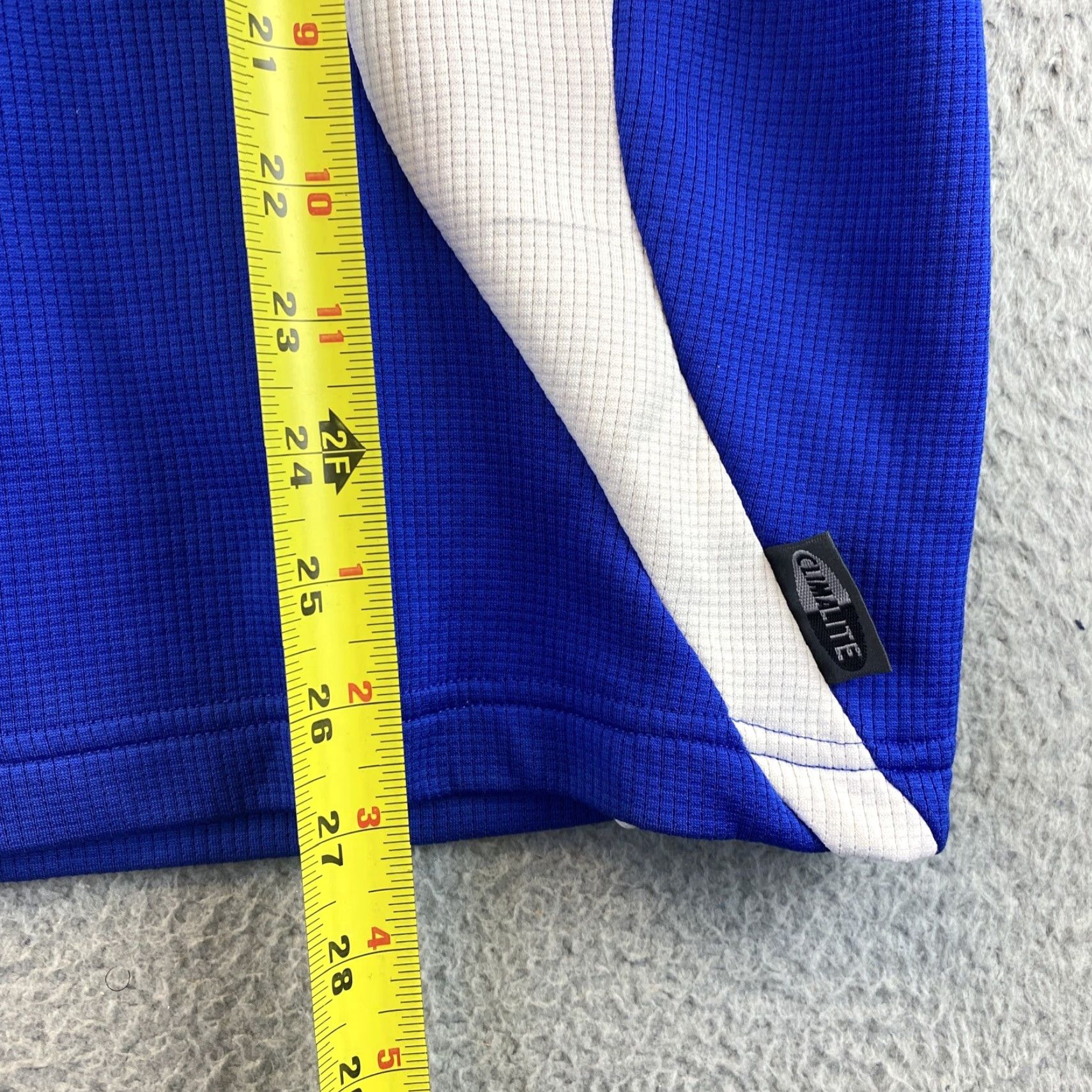 Adidas adidas Climalite Golf Polo Shirt L Solid Blue Men Short Sleeve Button Collar 80-58 Size US L / EU 52-54 / 3 - 7 Thumbnail