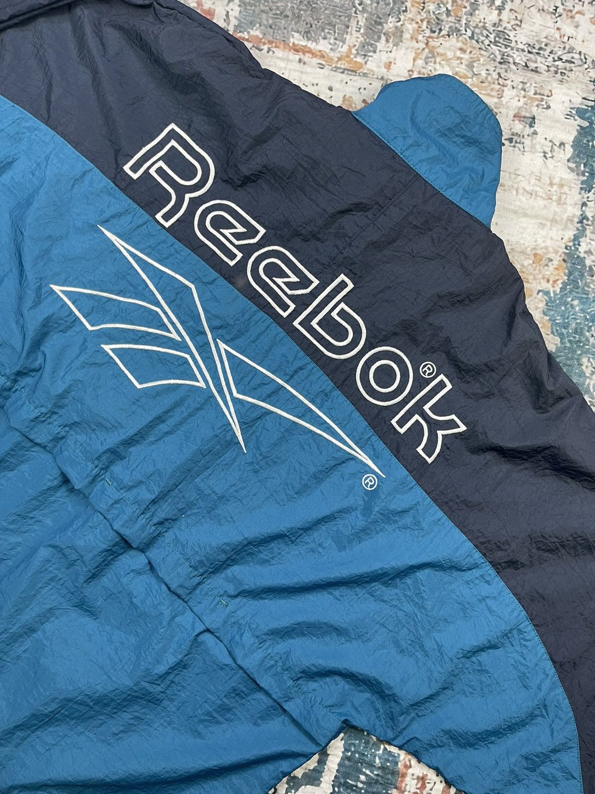 Reebok Vintage Reebok Back Hit Logo Nylon Windbreaker Size US S / EU 44-46 / 1 - 5 Thumbnail