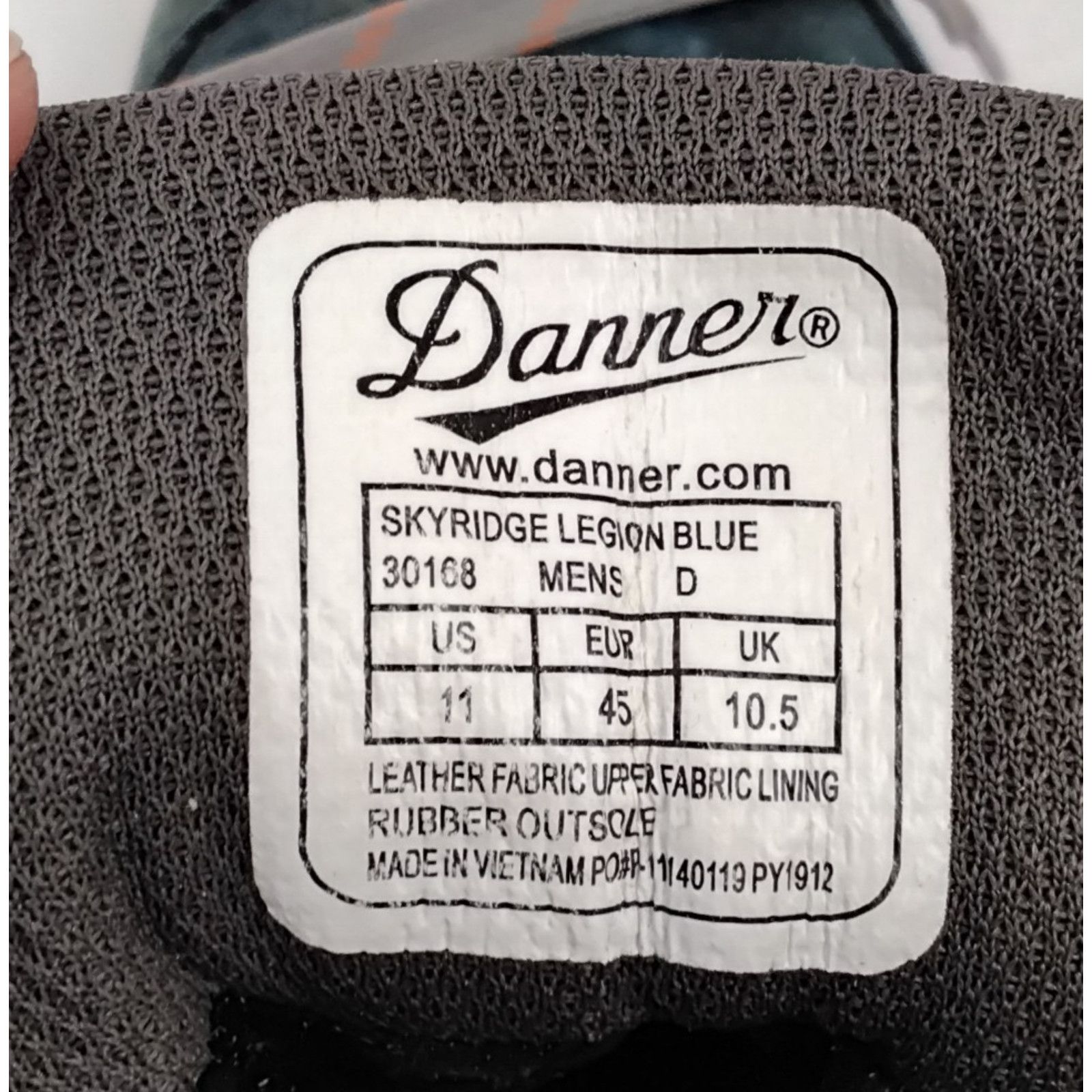 Danner Danner Skyridge Hiking Boots Men's 11 Legion Blue Suede Size US 11 / EU 44 - 9 Thumbnail