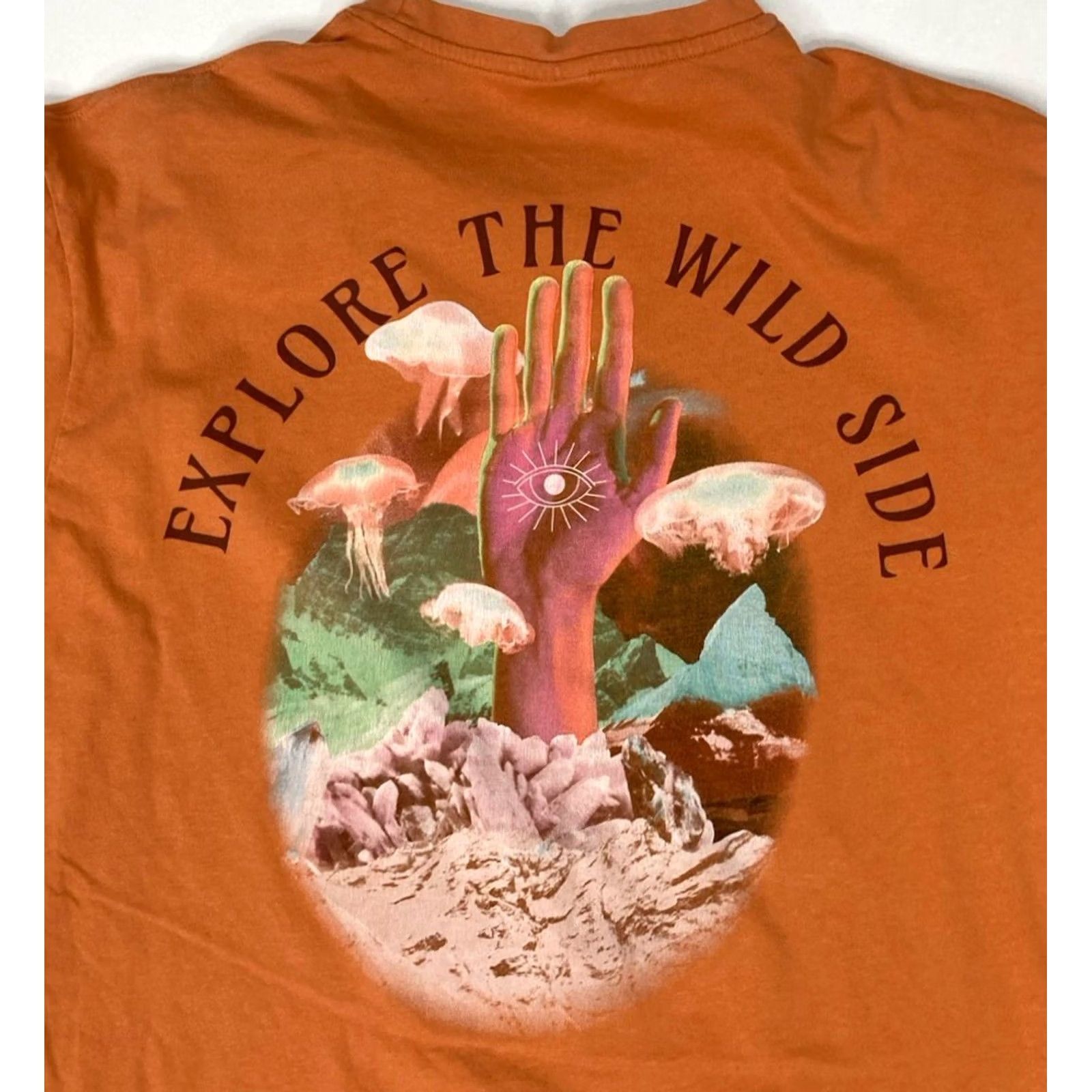 Springfield Springfield T-Shirt Men Medium Orange Graphic Print Crew Neck Short Sleeve Font Colorful Art All Seasons Size US M / EU 48-50 / 2 - 2 Thumbnail