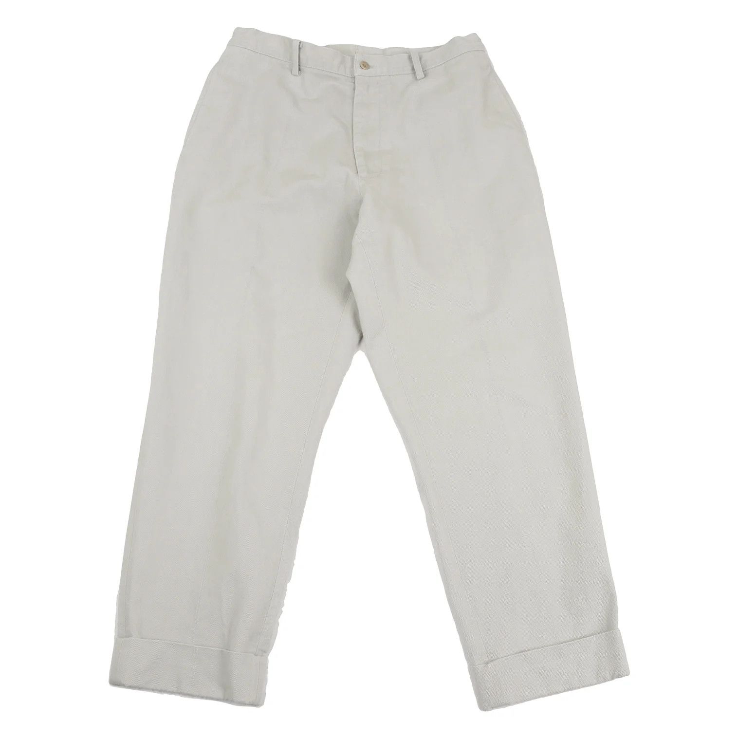 Yohji Yamamoto Yohji Yamamoto Cotton Center Double Stitch Pants Size US 36 / EU 52 - 1 Thumbnail