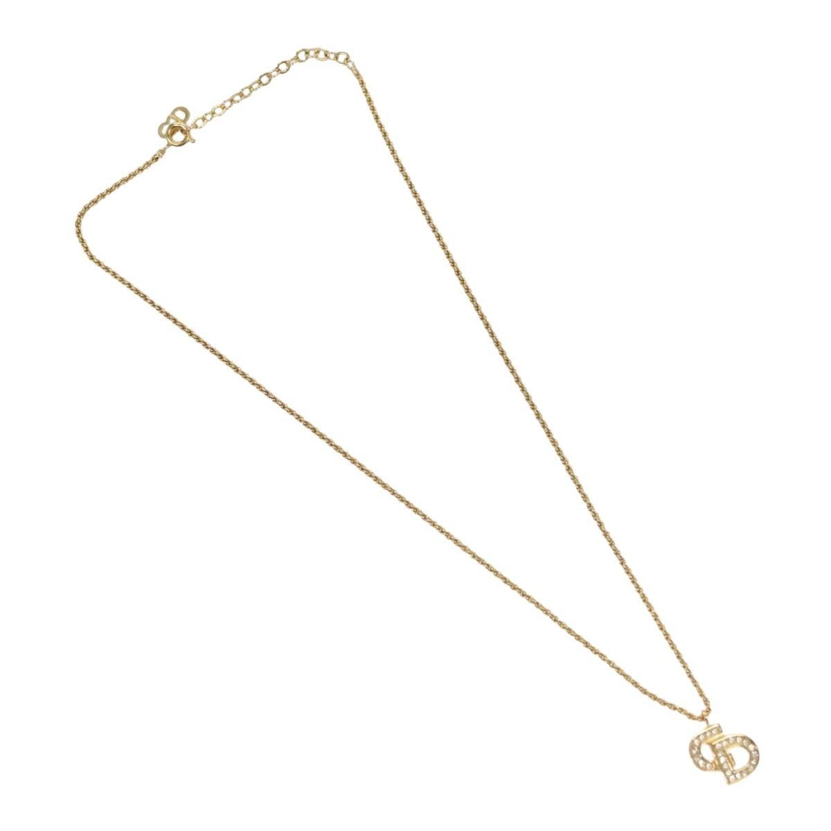 Dior Christian Dior CD Pendant Necklace Gold-plated Size ONE SIZE - 1 Thumbnail