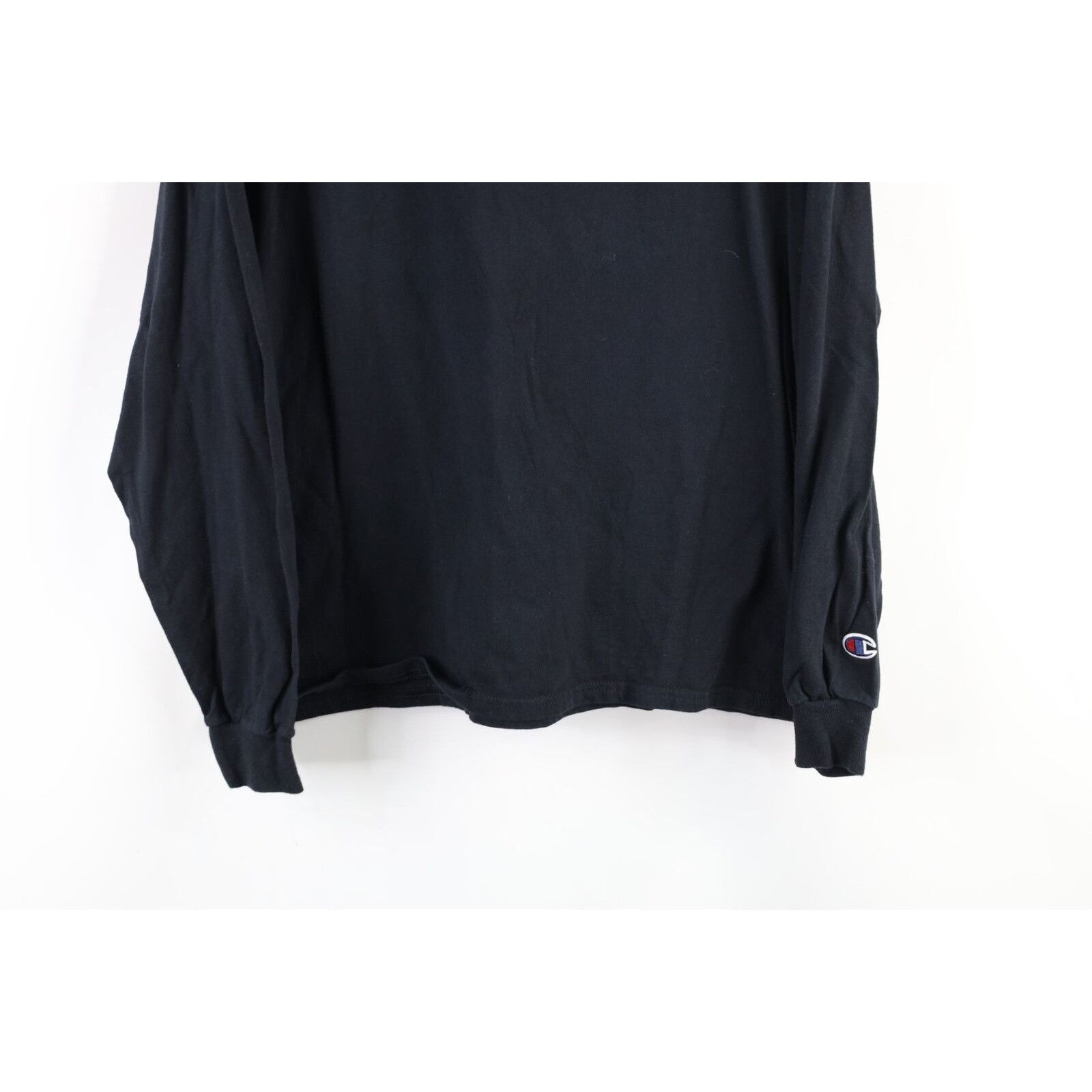 Champion × Vintage Vintage Champion Faded Long Sleeve T-Shirt Black Size US L / EU 52-54 / 3 - 4 Thumbnail