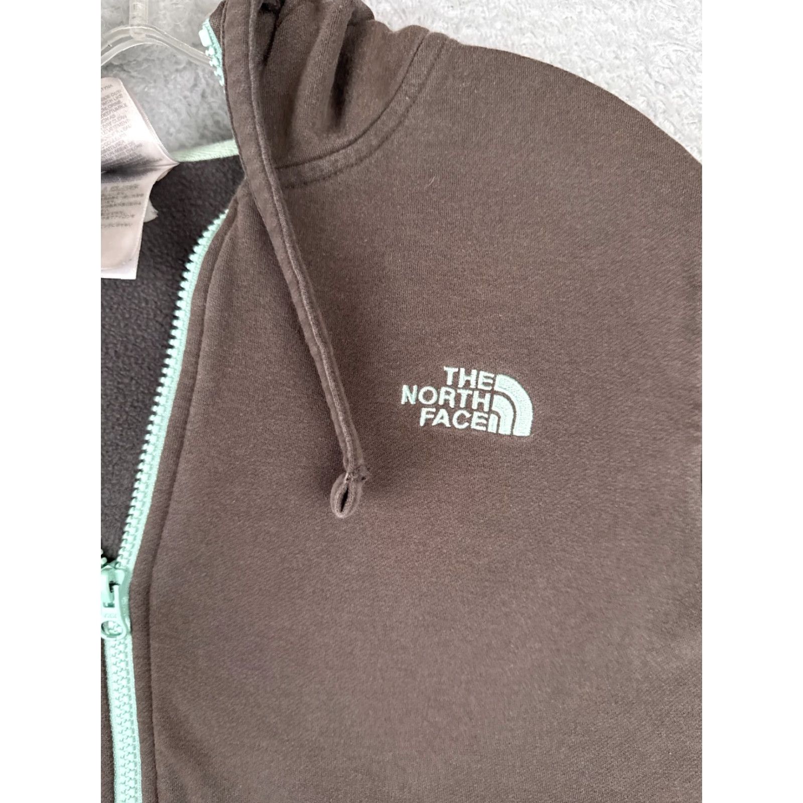 The North Face The North Face Jacket Women Large Brown Full Zip Hoodie Cotton Blend Jersey Size L / US 10 / IT 46 - 6 Thumbnail