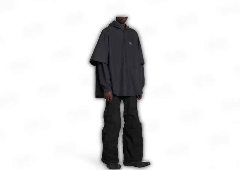 Balenciaga Balenciaga size 39 Black fake two-piece hooded shirt Size US S / EU 44-46 / 1 - 7 Thumbnail