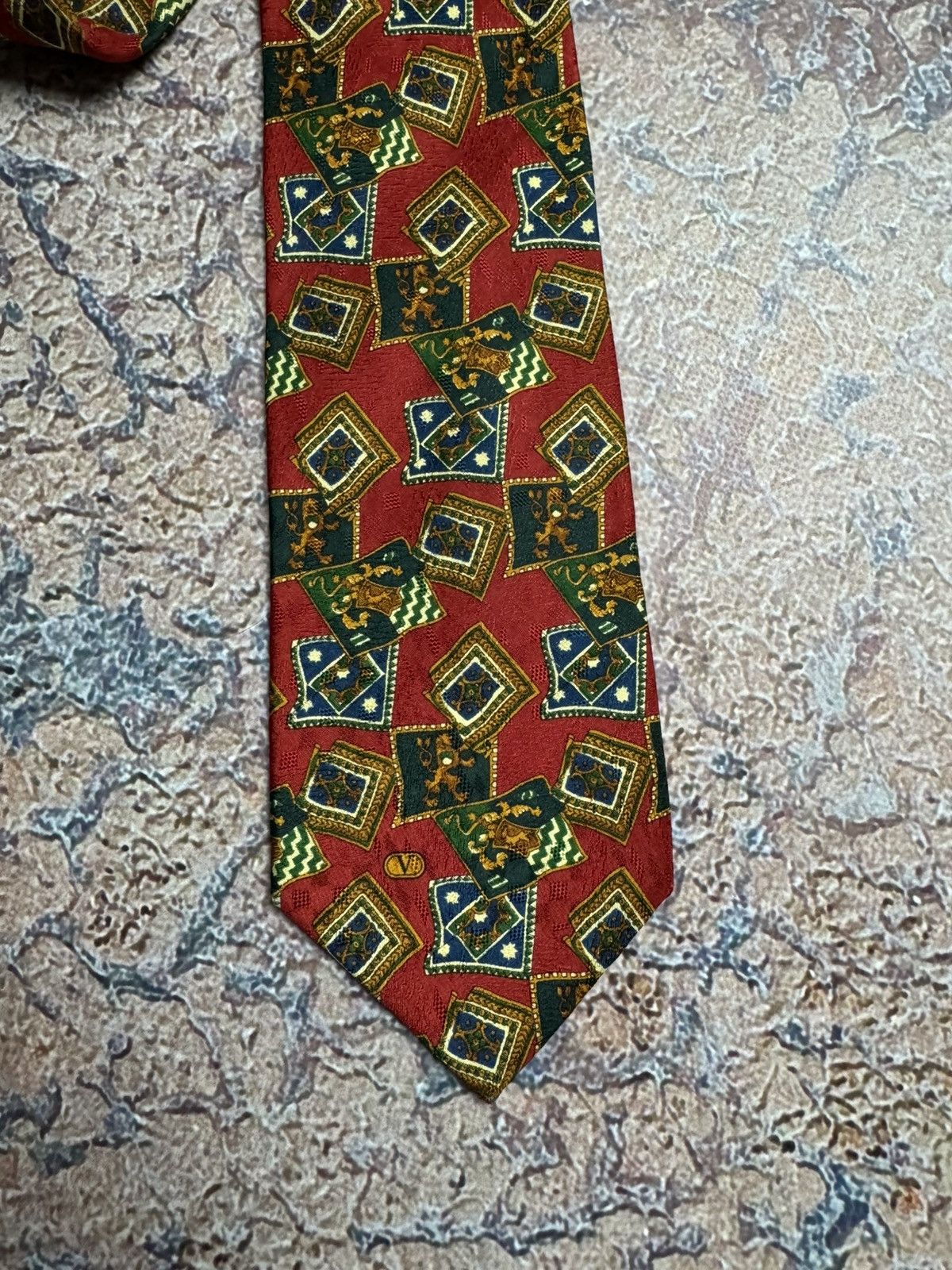 Valentino × Vintage Vintage VALENTINO tie made in Italy🇮🇹 Size ONE SIZE - 5 Thumbnail