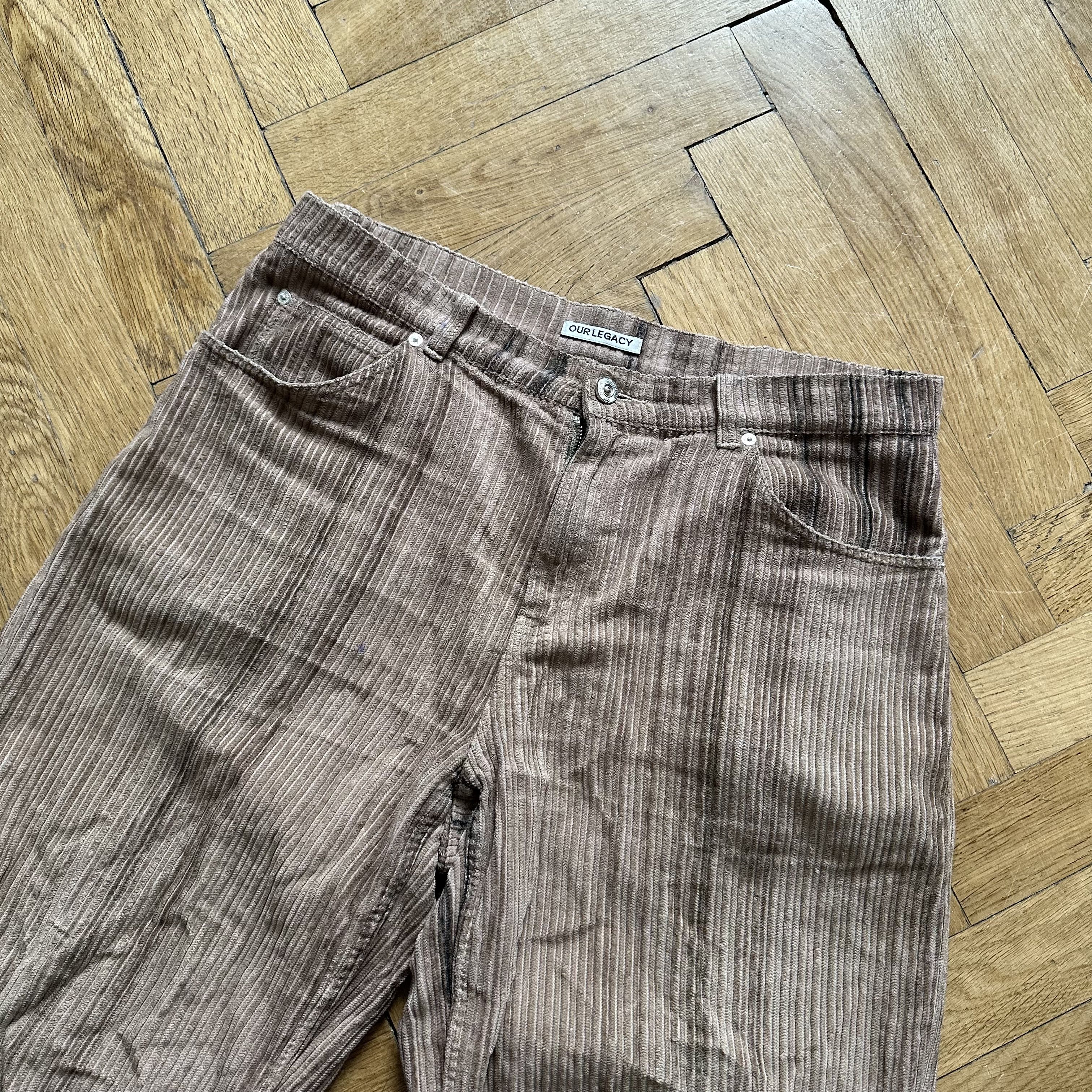 Our Legacy FW20 Vast Cut Hair Stripe Cord Pants Size US 32 / EU 48 - 3 Thumbnail