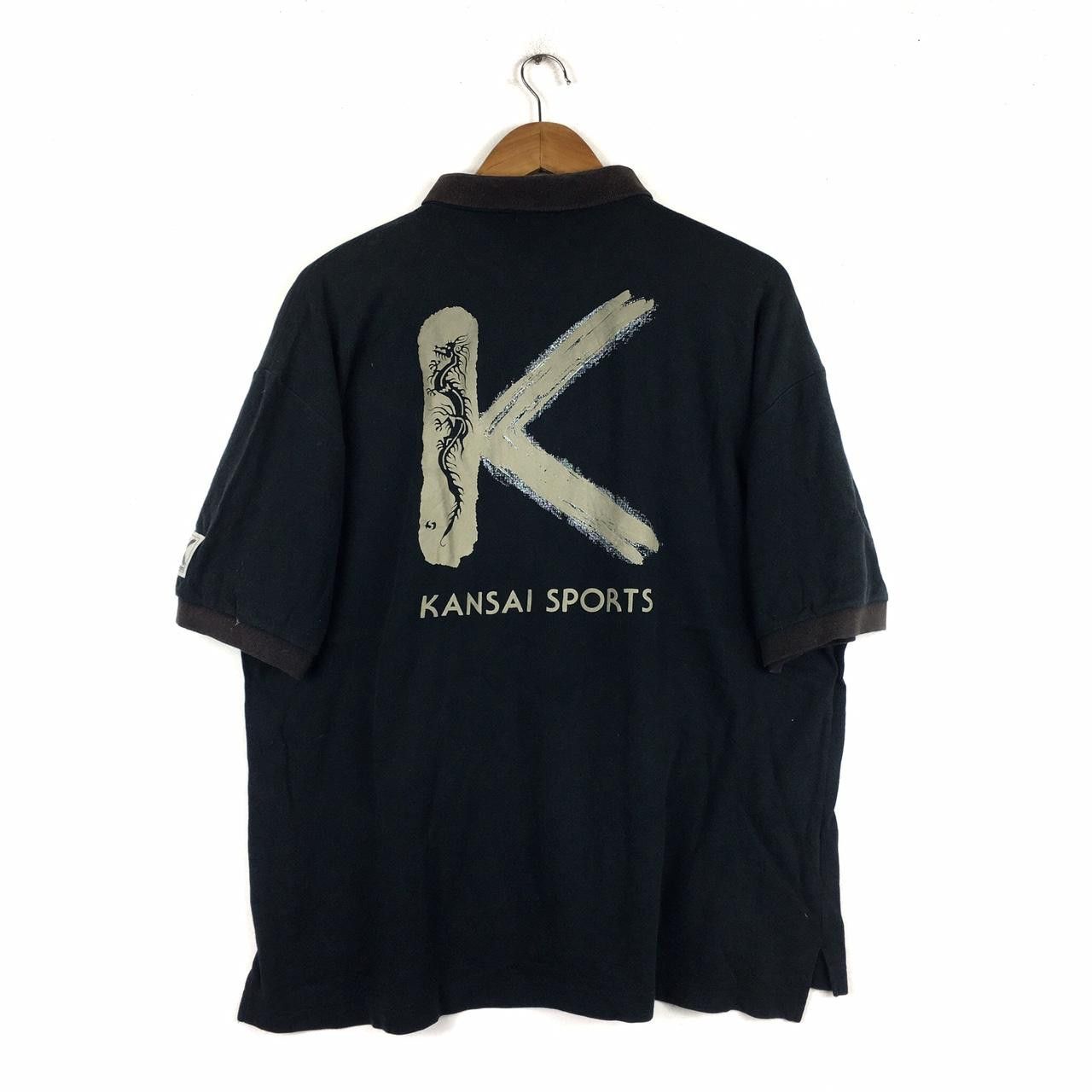 Kansai Yamamoto Vtg 80’ KANSAI YAMAMOTO HOMME Dragon Tee Tshirt Button Down Size US L / EU 52-54 / 3 - 1 Thumbnail