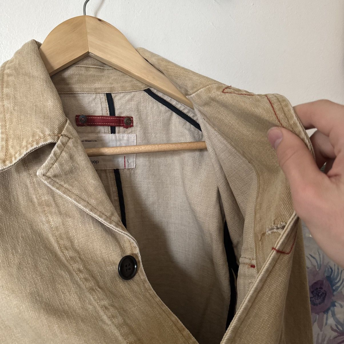 Levi's × Levi's Vintage Clothing × Vintage 2003 Levi’s redloop Beige Denim Blazer-Style Jacket Size US L / EU 52-54 / 3 - 5 Thumbnail