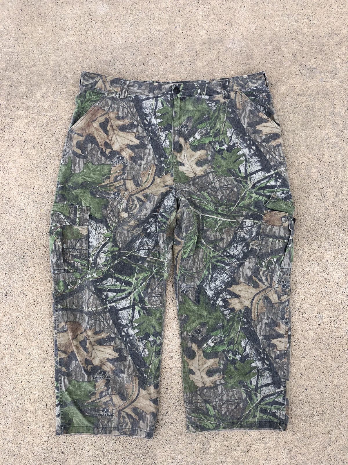 Vintage Vintage faded camo cargo pants Size US 42 / EU 58 - 1 Thumbnail