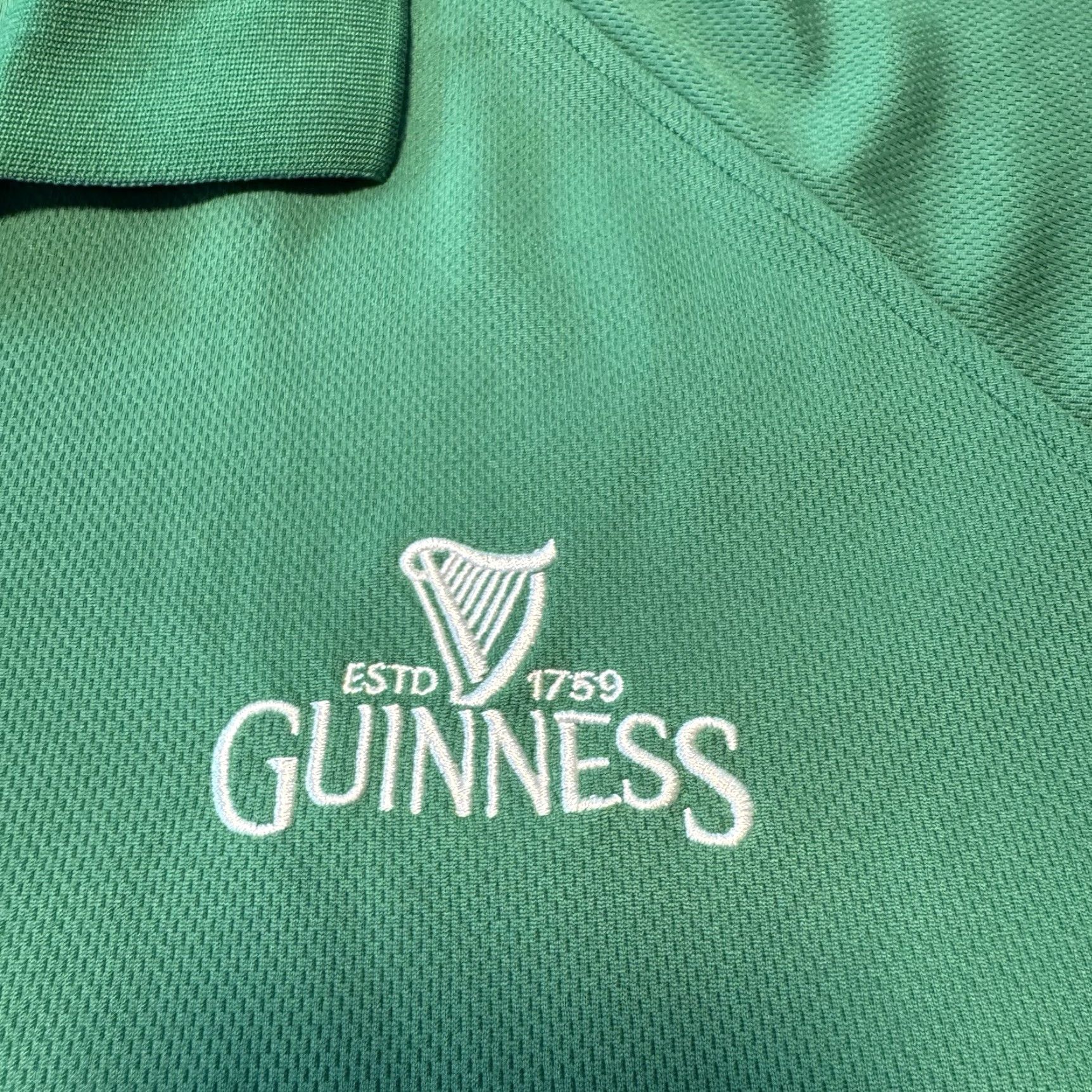 Vintage Guinness Polo Shirt Mens XL Green Embroidered Official Beer Logo Polo Shirt Vintage Mens XL Green Embroidered Guinness Logo Beer Retro Sports Size US XL / EU 56 / 4 - 3 Thumbnail