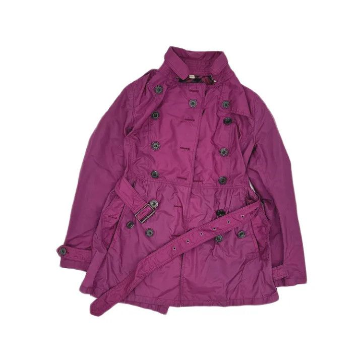 Burberry Burberry Stylish Versatile Purple Coat 0079 Size S / US 4 / IT 40 - 1 Thumbnail