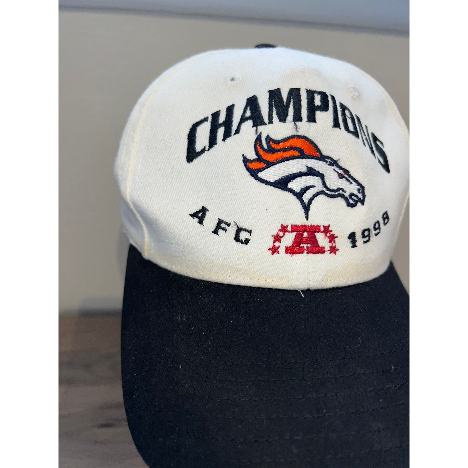 NFL NFL Denver Broncos 1998 AFC Champs Super Bowl Hat Snapback Size ONE SIZE - 2 Thumbnail