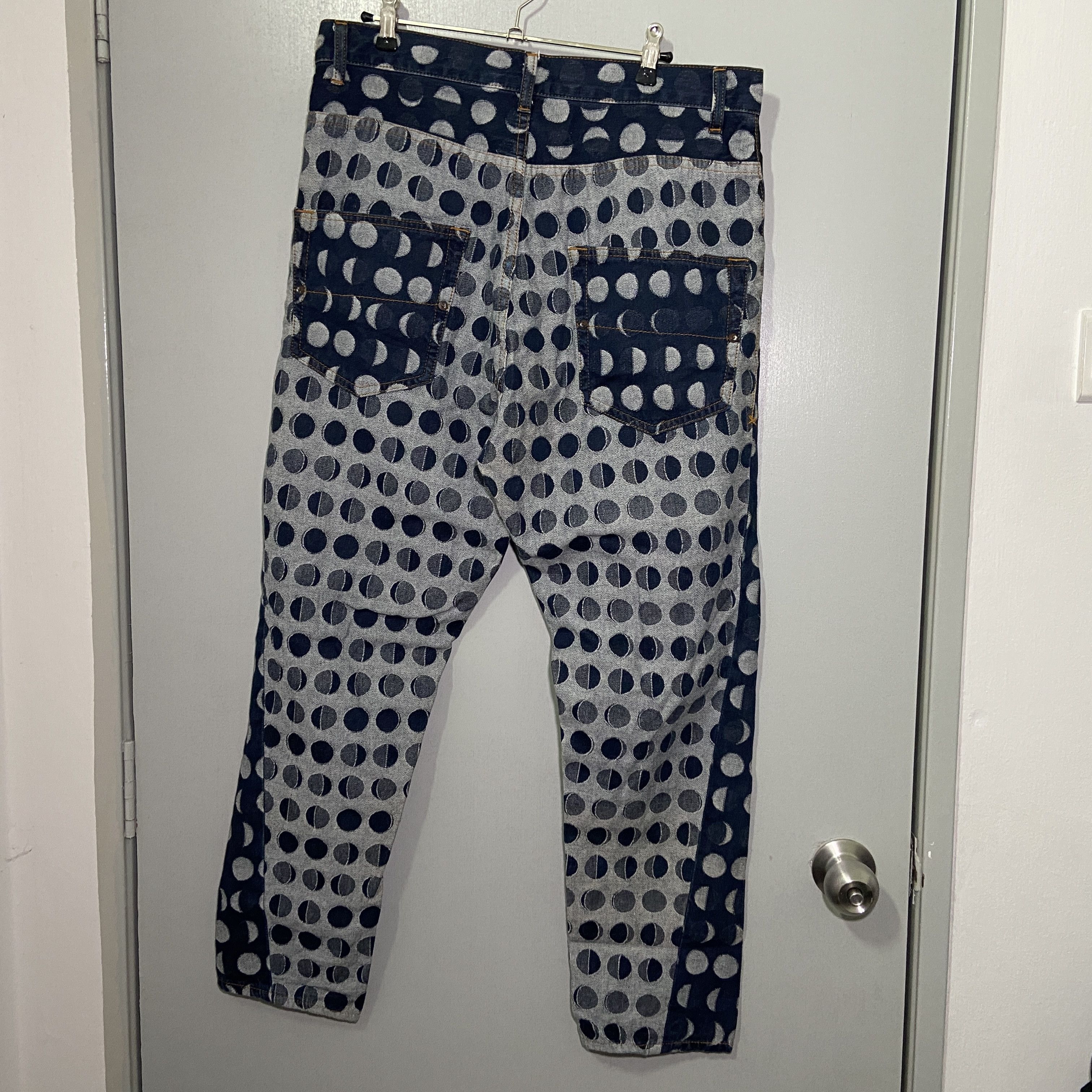 Frapbois × Issey Miyake Frapbois Moon Phase Lover Boy Baggy Jeans Size US 34 / EU 50 - 4 Thumbnail