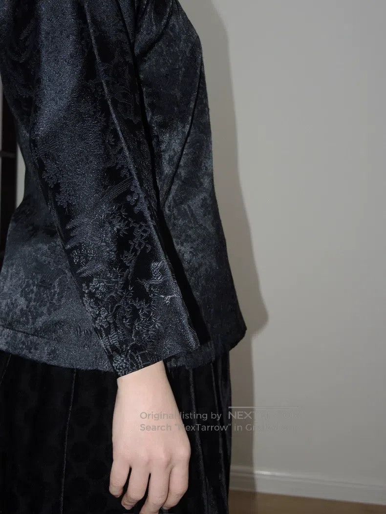 Comme des Garcons Comme Des Garcons Vintage Black Embroidered Chinese Cheong Size M / US 6-8 / IT 42-44 - 3 Thumbnail