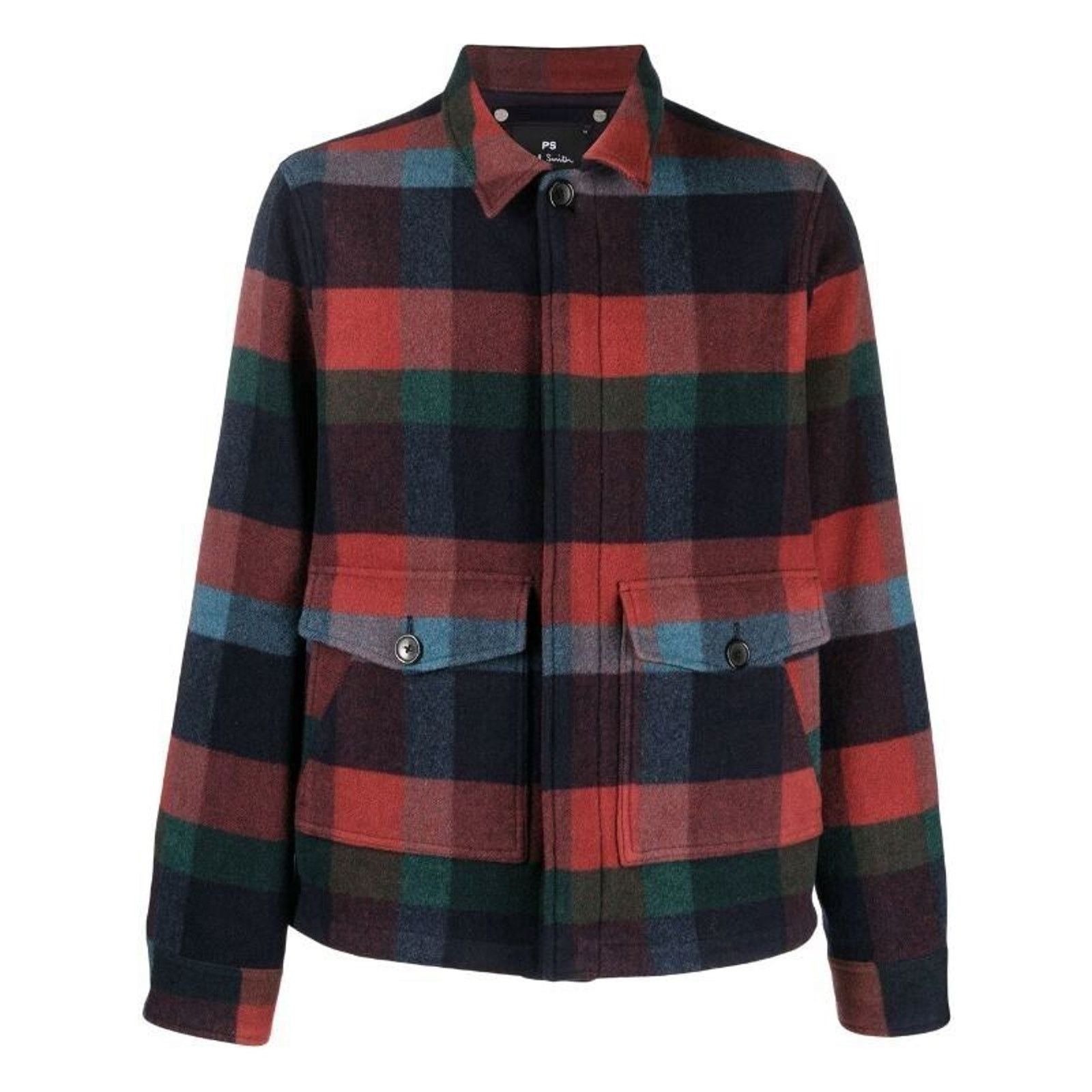 $545 Paul Smith Men’s Plaid Check shirt jacket, sz small