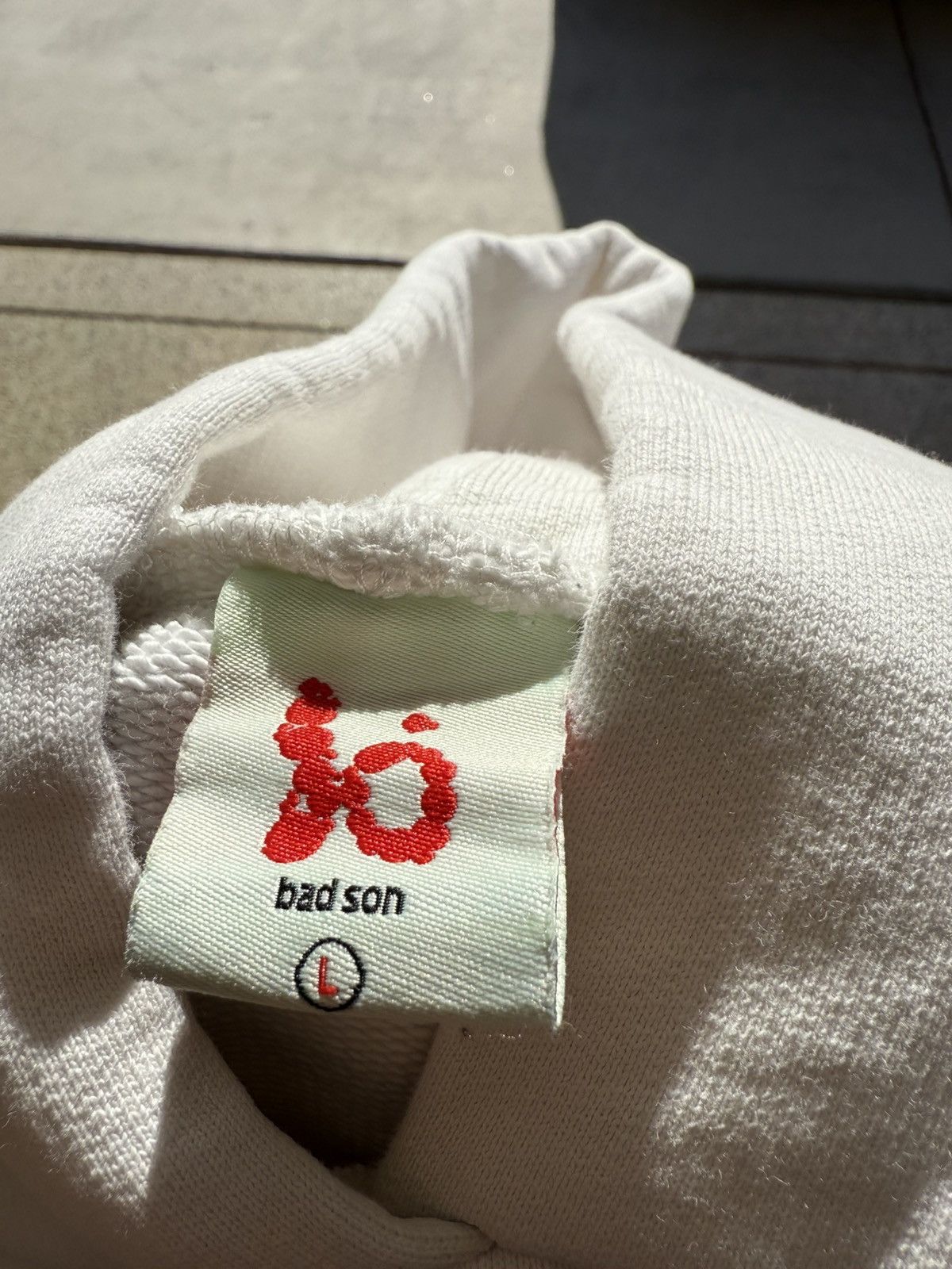 Bad Son Badson white and red pulse hoodie Size US L / EU 52-54 / 3 - 4 Thumbnail