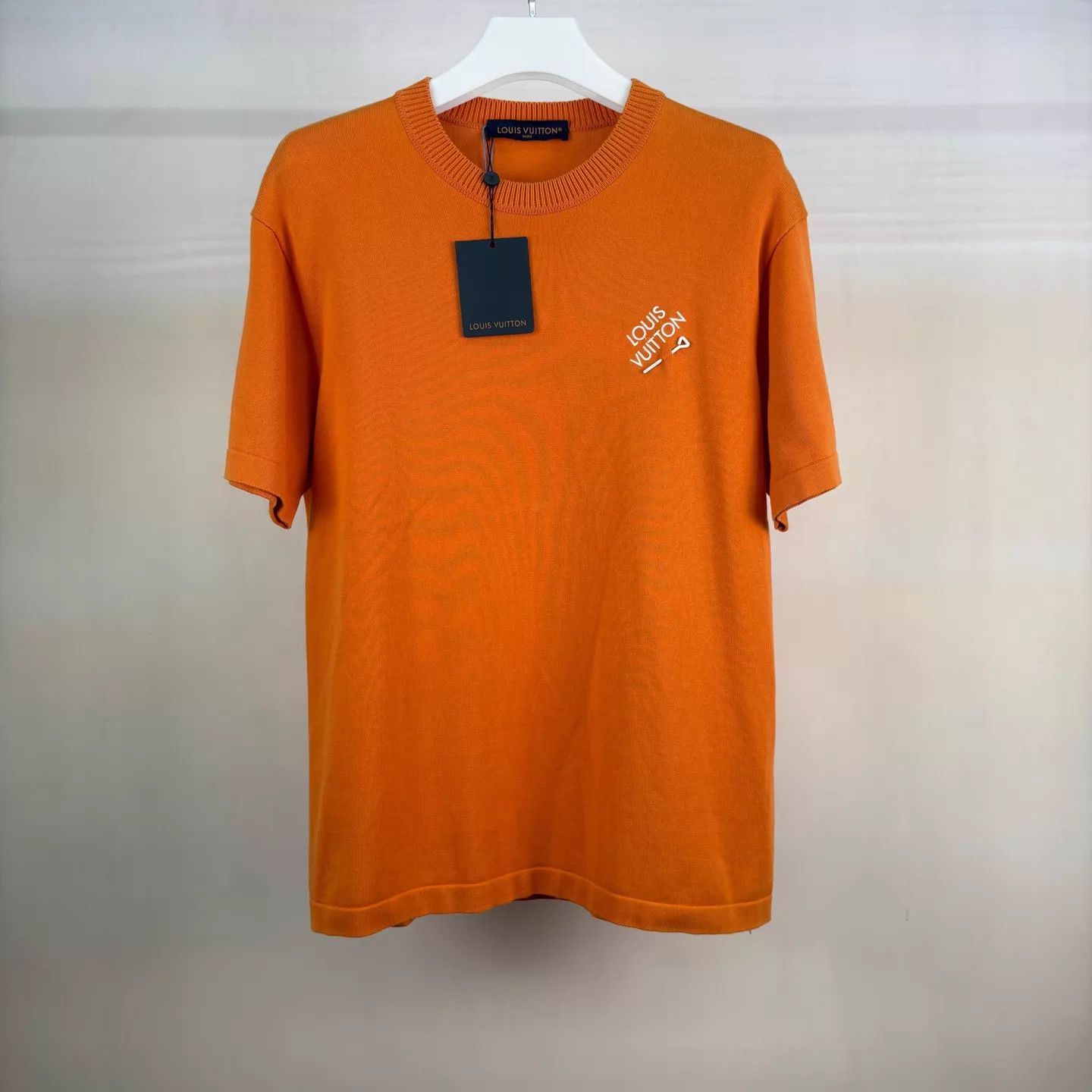 Louis Vuitton Louis Vuitton Orange Knit Signature Pin T Shirt