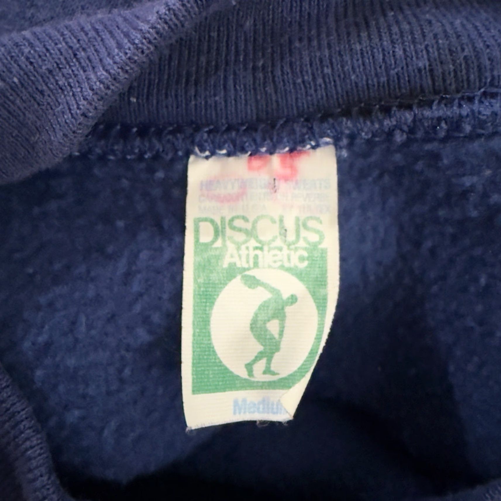 Vintage DISCUS ATHLETIC Prescott Soccer Sweatshirt Pullover Mens M Blue Cotton Blend USA Athletic Fit 90s Theme Size US M / EU 48-50 / 2 - 4 Thumbnail