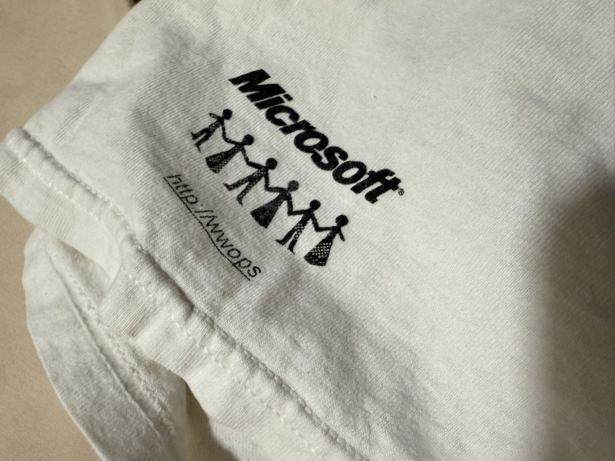 Microsoft × Vintage Vintage 90s Microsoft T Shirt Size US XL / EU 56 / 4 - 4 Thumbnail