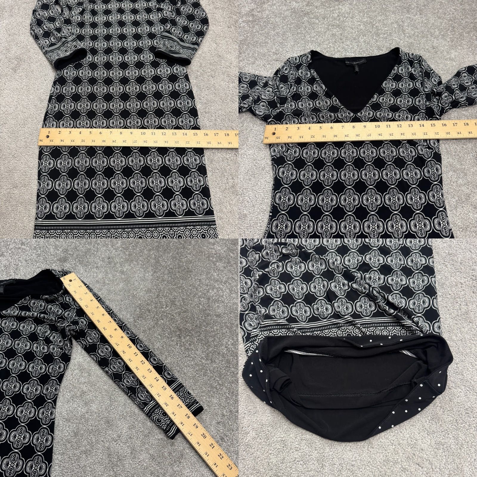 White House Black Market **White House Black Market Geometric V-Neck Midi Shift Dress Women's XS** User: White House Black Market Geometric V-Neck Midi Shift Dress Women's XS Size XS / US 0-2 / IT 36-38 - 9 Thumbnail