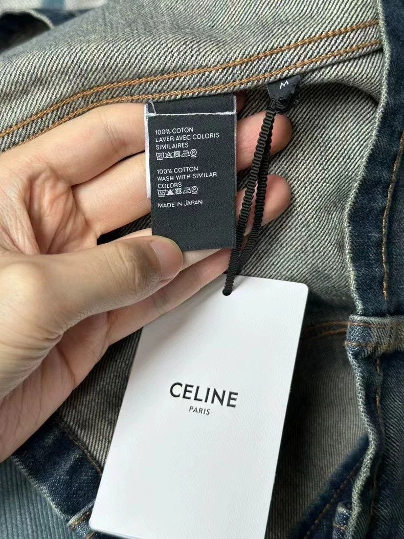 Celine Celine Short Denim Jacket with Gold Buttons Size US M / EU 48-50 / 2 - 5 Thumbnail