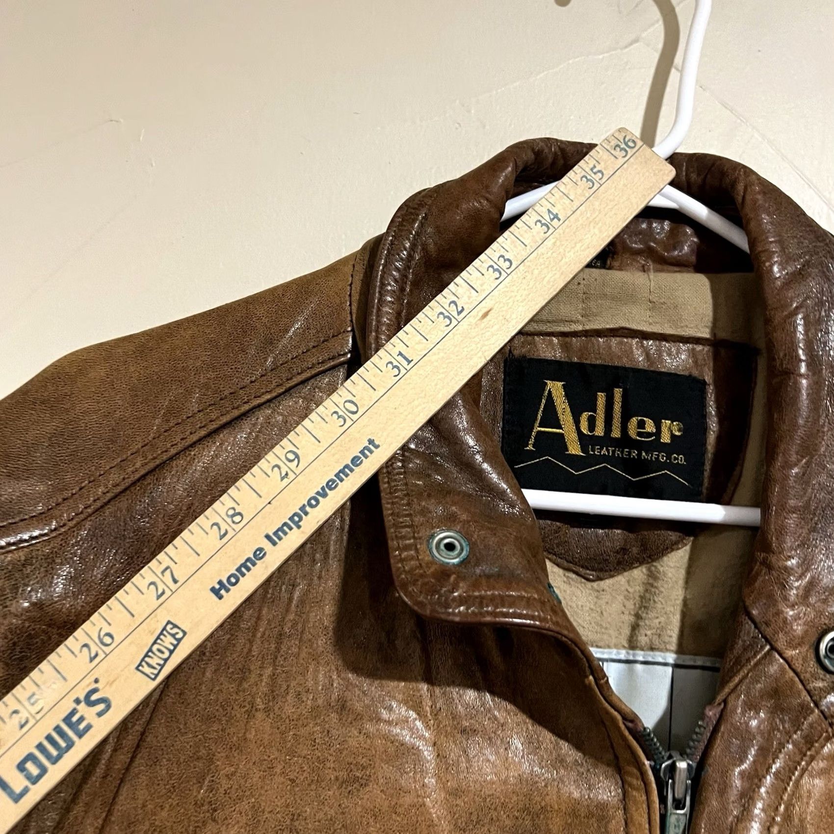 Vintage VINTAGE Adler B-90 Distressed Leather Bomber Jacket Korea L Jacket Unisex Adults Brown BOMBER Mens Womens Size US L / EU 52-54 / 3 - 5 Thumbnail