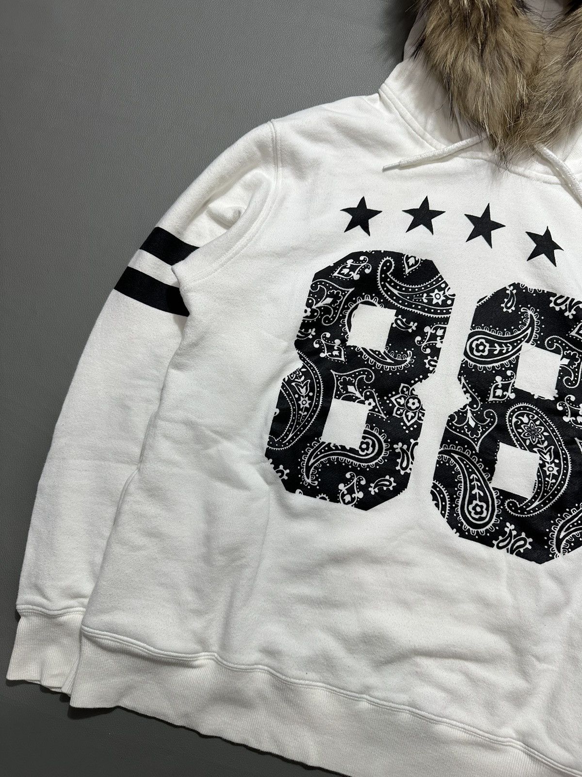20471120 ARCHIVE AVAIL AVANTGARDE NUMBER 88 FUR HOODIE KAPITAL STYLE Size US M / EU 48-50 / 2 - 4 Thumbnail